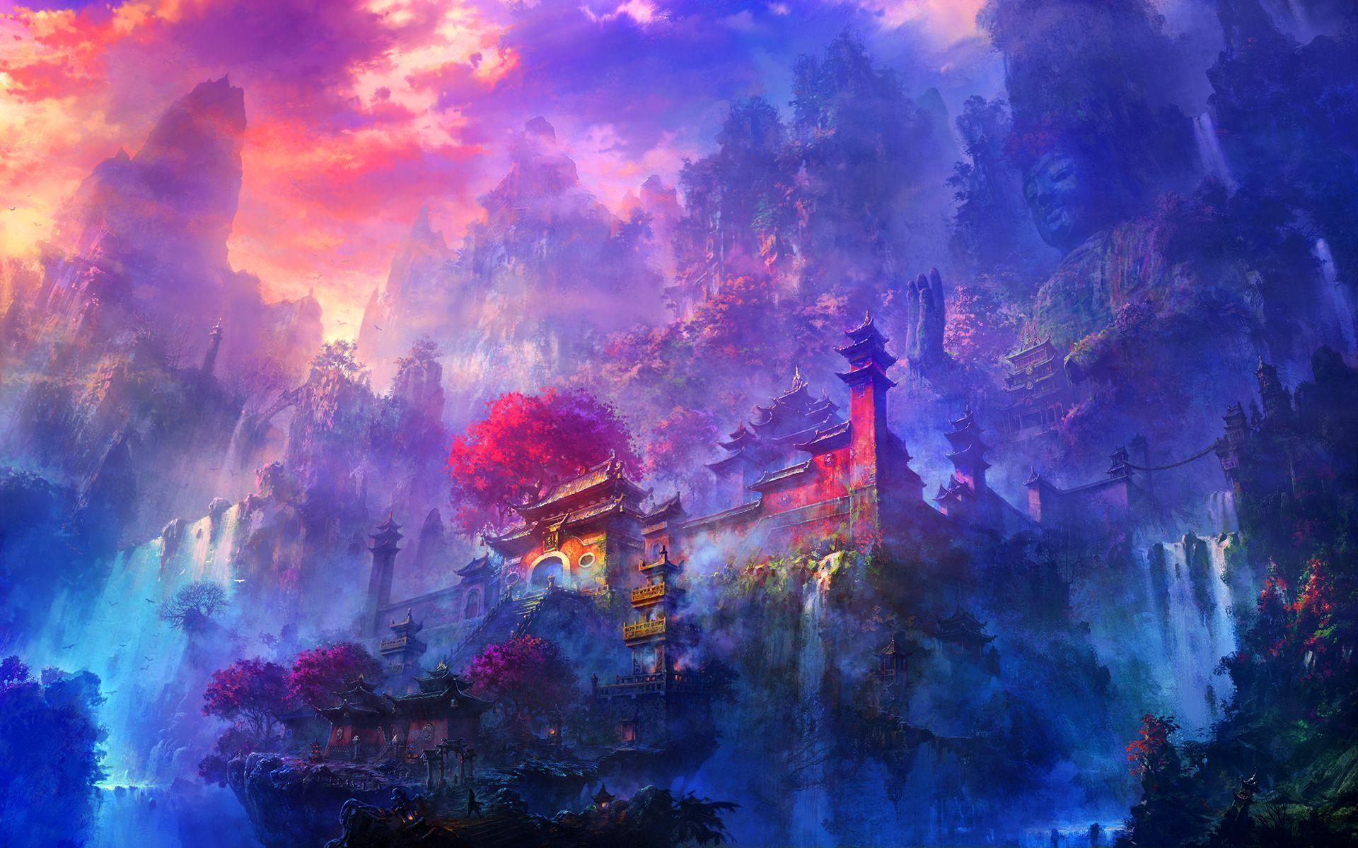 1920x1200 Fantasy Wallpaper. Anime scenery wallpaper, Anime wallpaper 1920x Desktop wallpaper art