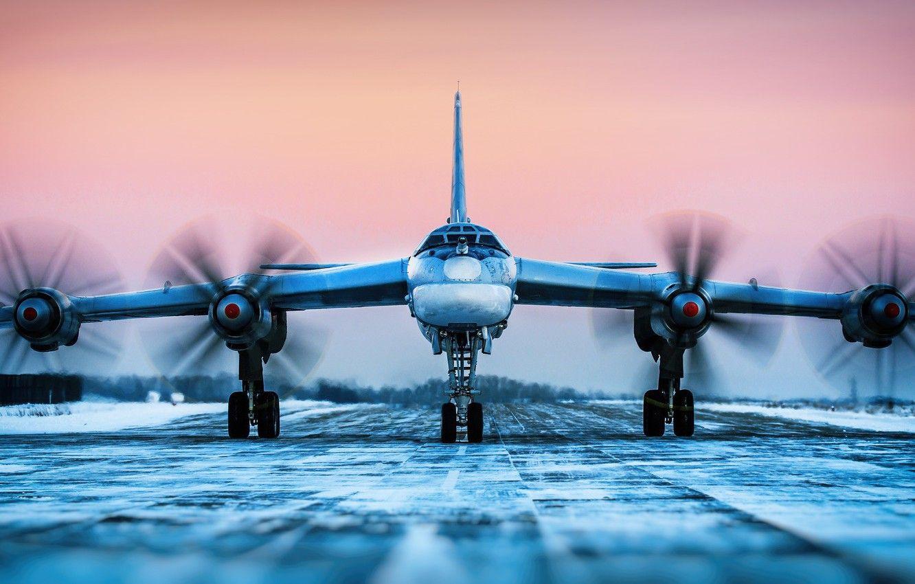 1332x850 Wallpaper Winter, The Plane, Bear, USSR, Russia, Engines, Aviation, BBC, Bomber, Tupolev, The Plane, Tu 95MS, Bear, Tu The Bear, Strategic Bomber Image For Desktop, Section авиация