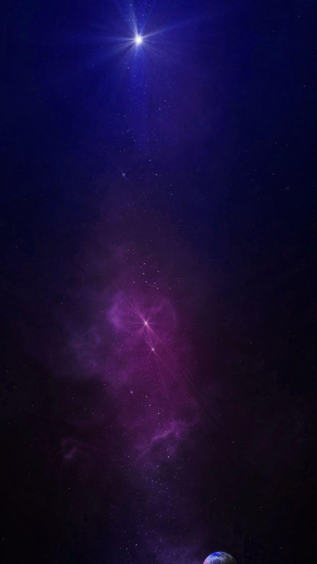Tải xuống miễn phí Hình nền cho Android 1080x1920 Purple Galaxy Stars
