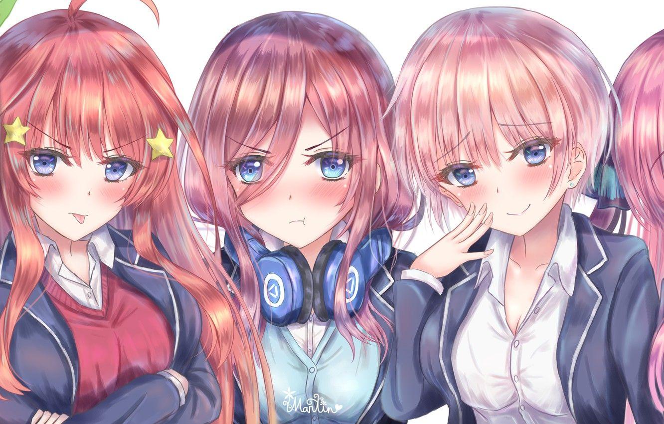 1332x850 Wallpaper kawaii, girl, anime, beautiful, pretty, face, cute, manga, oriental, asiatic, oppai, sugoi, uniform, bishojo, headphone, seifuku image for desktop, section прочее