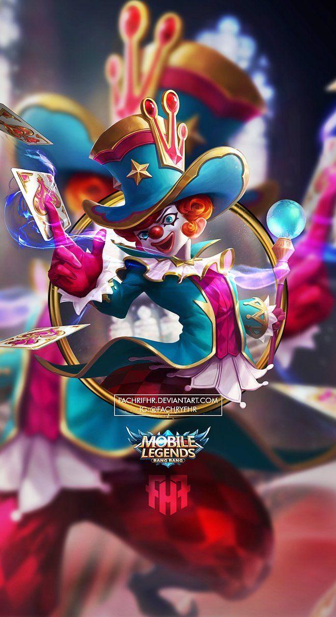 660x1210 Wallpaper Phone Harley Naughty Joker by FachriFHR. Mobile legend wallpaper, Alucard mobile legends, Mobile legends