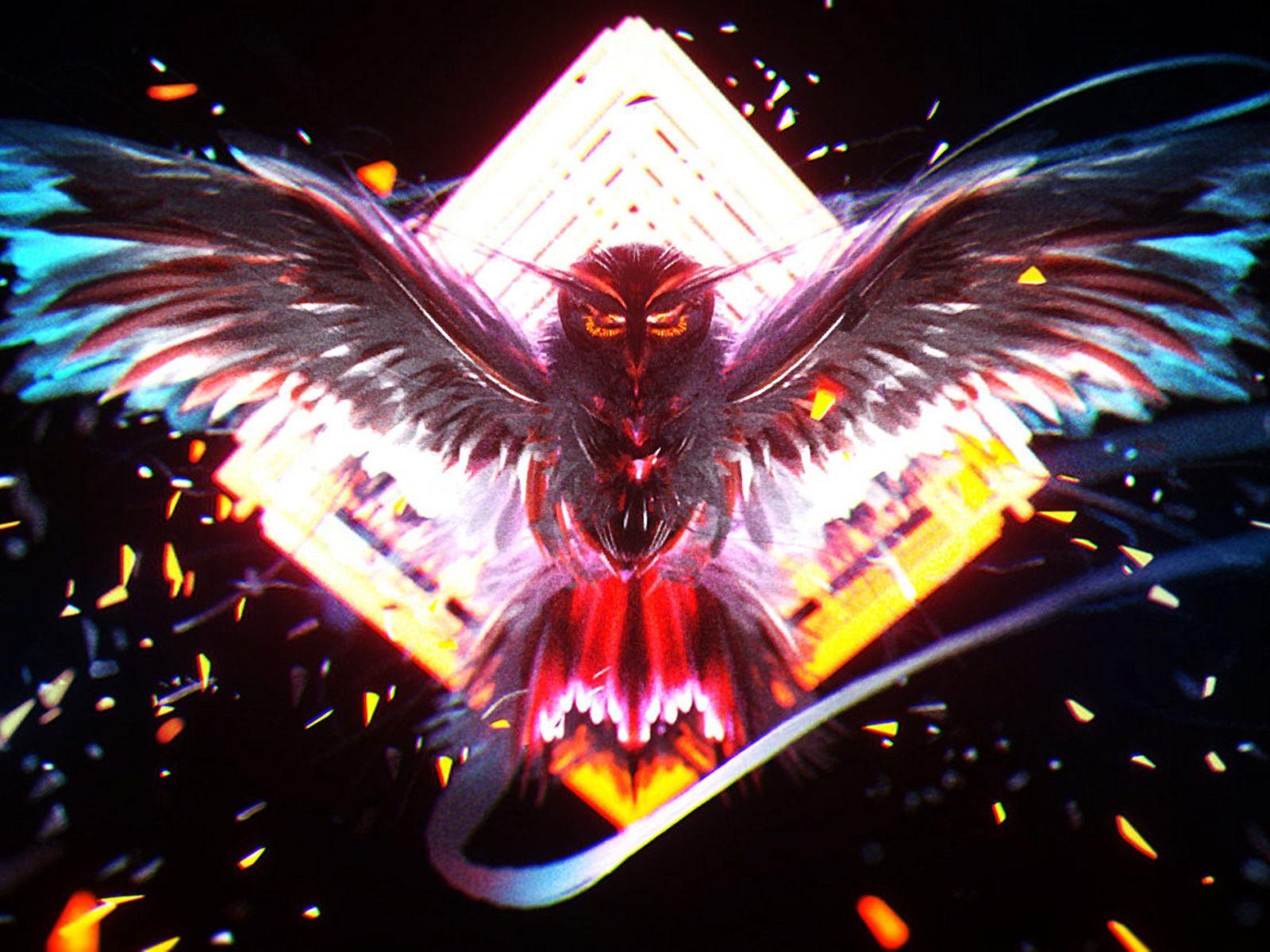 1600x1200 Owl Painting 1600x1200 Resolution HD 4k Wallpaper, Image, Background, Photo and Picture