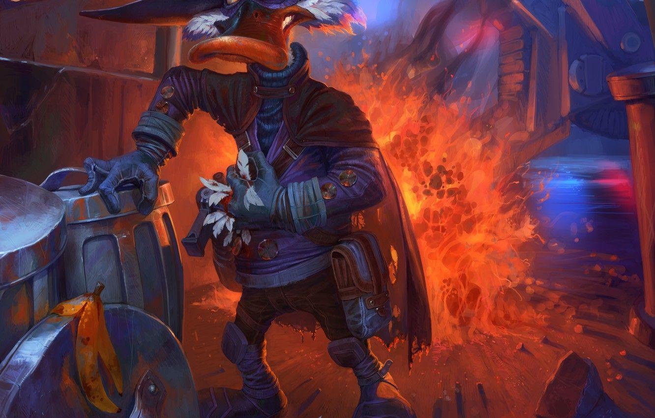 1332x850 Wallpaper Darkwing Duck, Black Cloak, Ivan Smirnov, Ivan Smirnov image for desktop, section фантастика