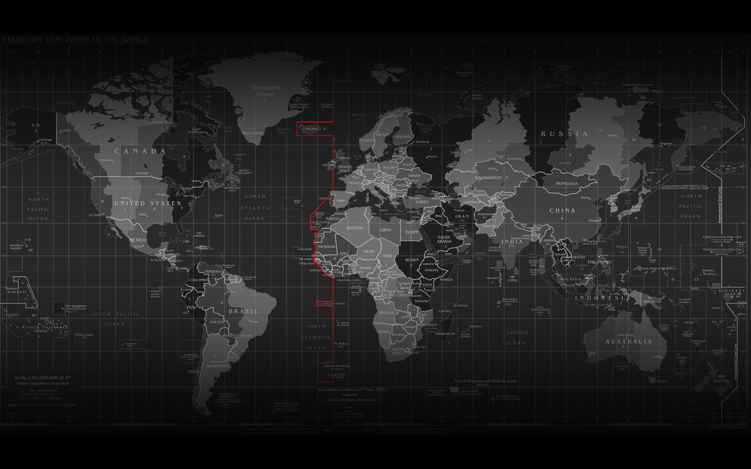 2560x1600 World Map 4k Desktop Wallpaper