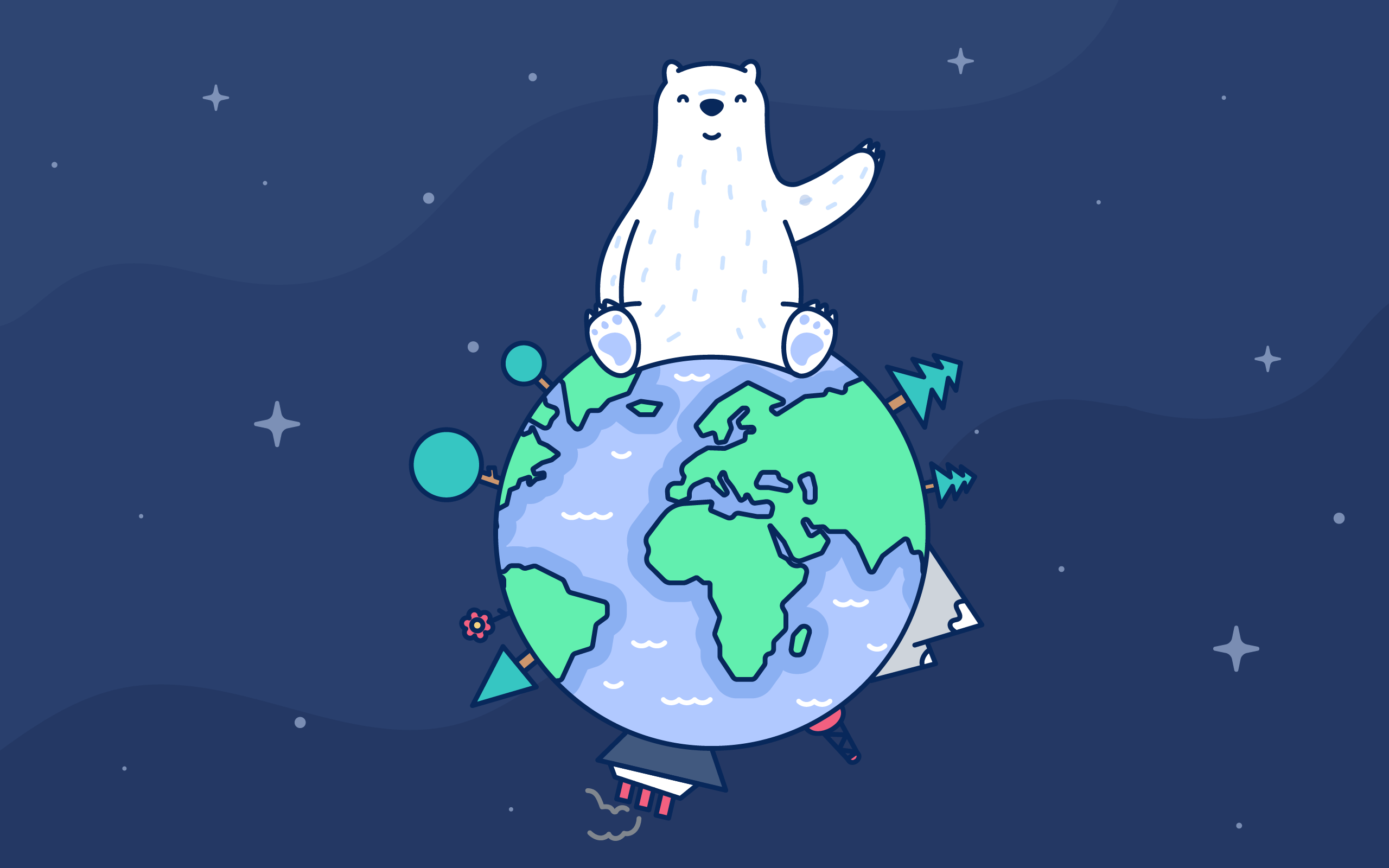 2560x1600 Bear Themed Wallpaper for your iPhone, iPad, and Mac