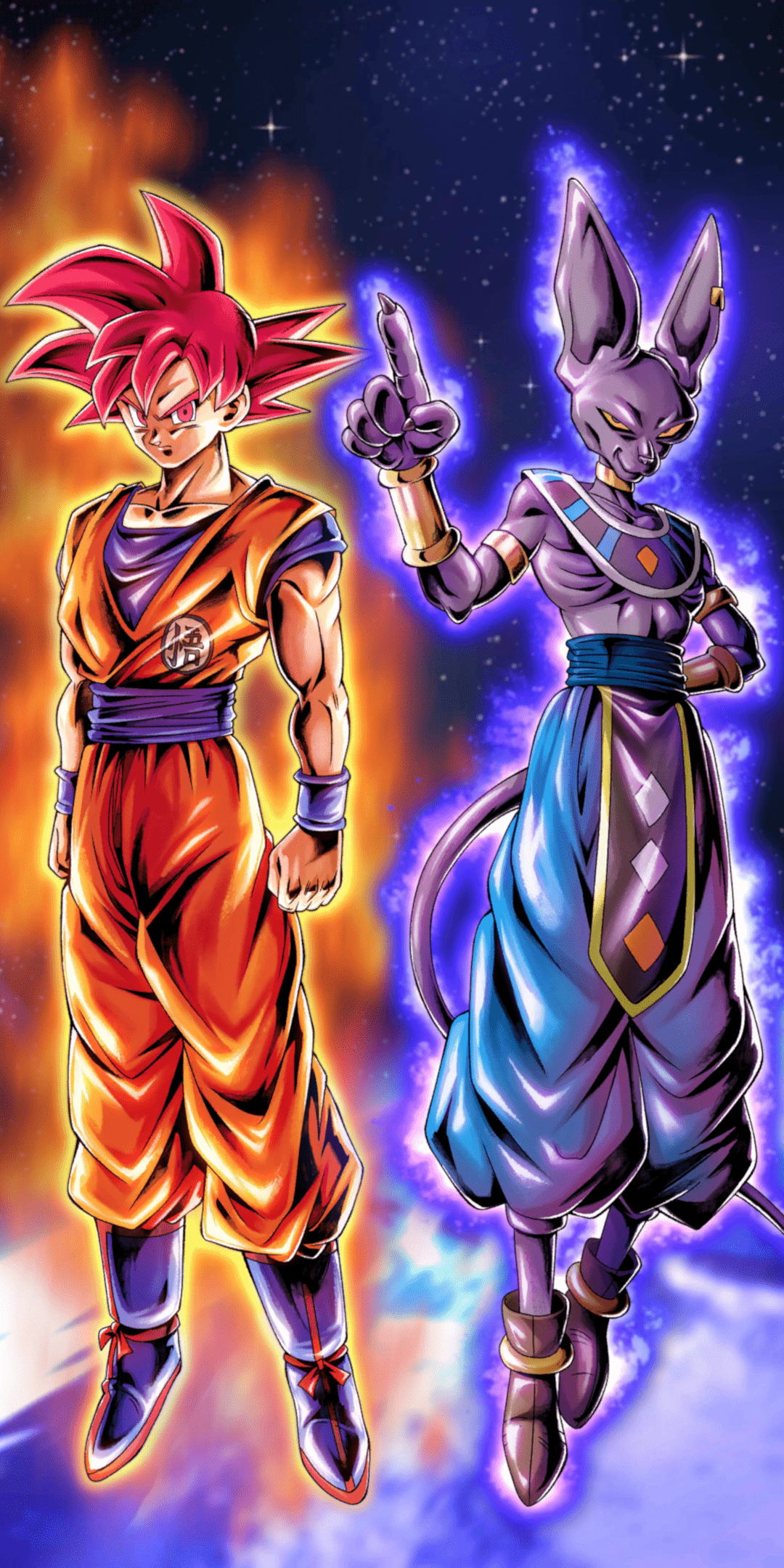 1080x2160 Ssg Goku Vs Beerus HD Wallpaper