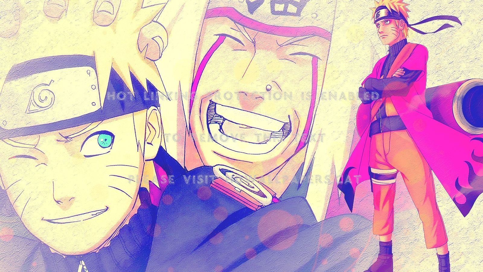 1600x900 naruto & jiraiya shinobi blue eyes uzumaki