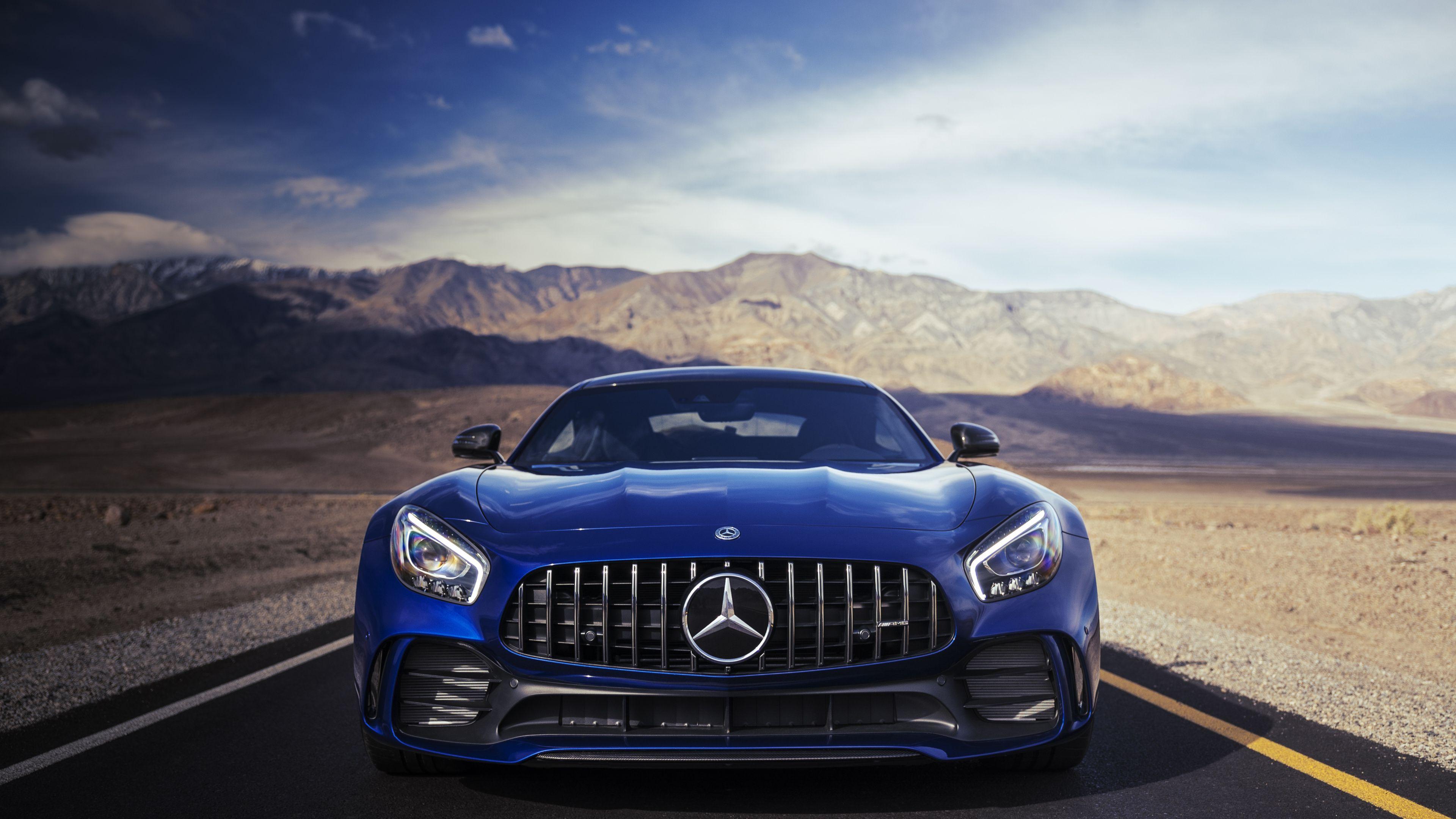 3840x2160 Mercedes Benz Amg Gtr Blue HD Wallpaper