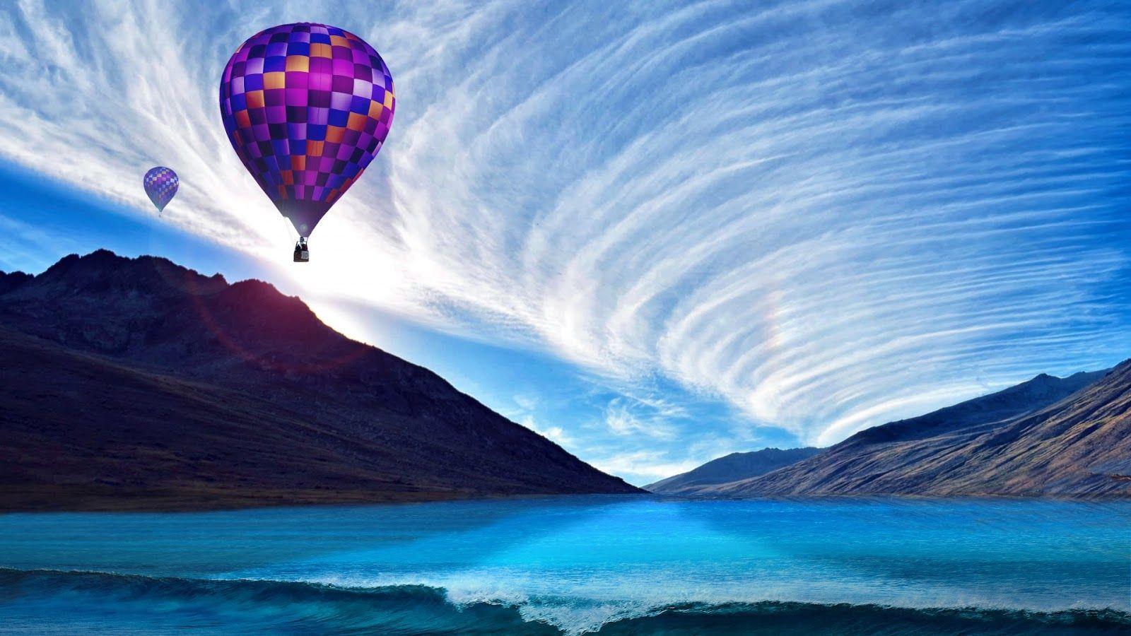 1600x900 Dell Wallpaper (High Definition)% Quality HD Desktop Wallpaper: Hot air ballons 4K Wallpaper
