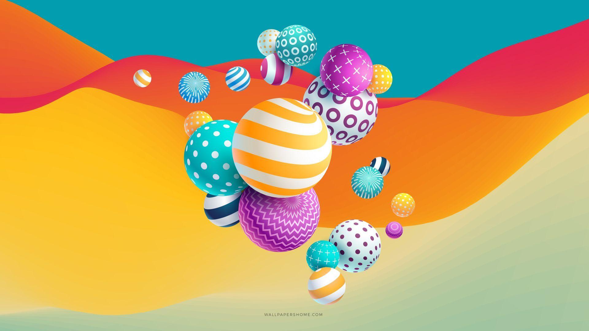 1920x1080 Wallpaper abstract, 3D, colorful, 8k, OS