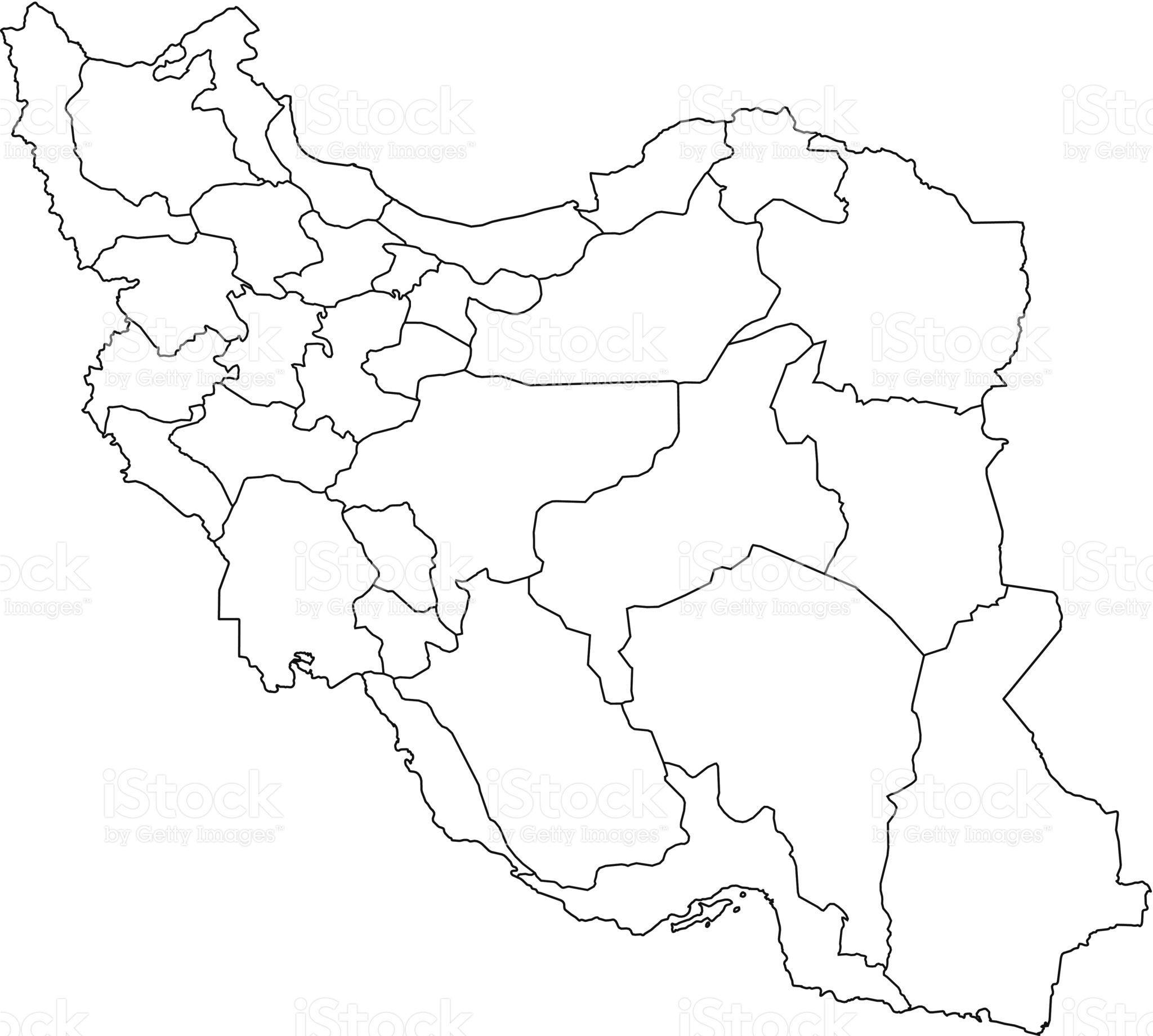 2048x1841 Iran Map Outline White Background Royalty Free Stock Vector Art. Map Outline, Map, Illustrated Map