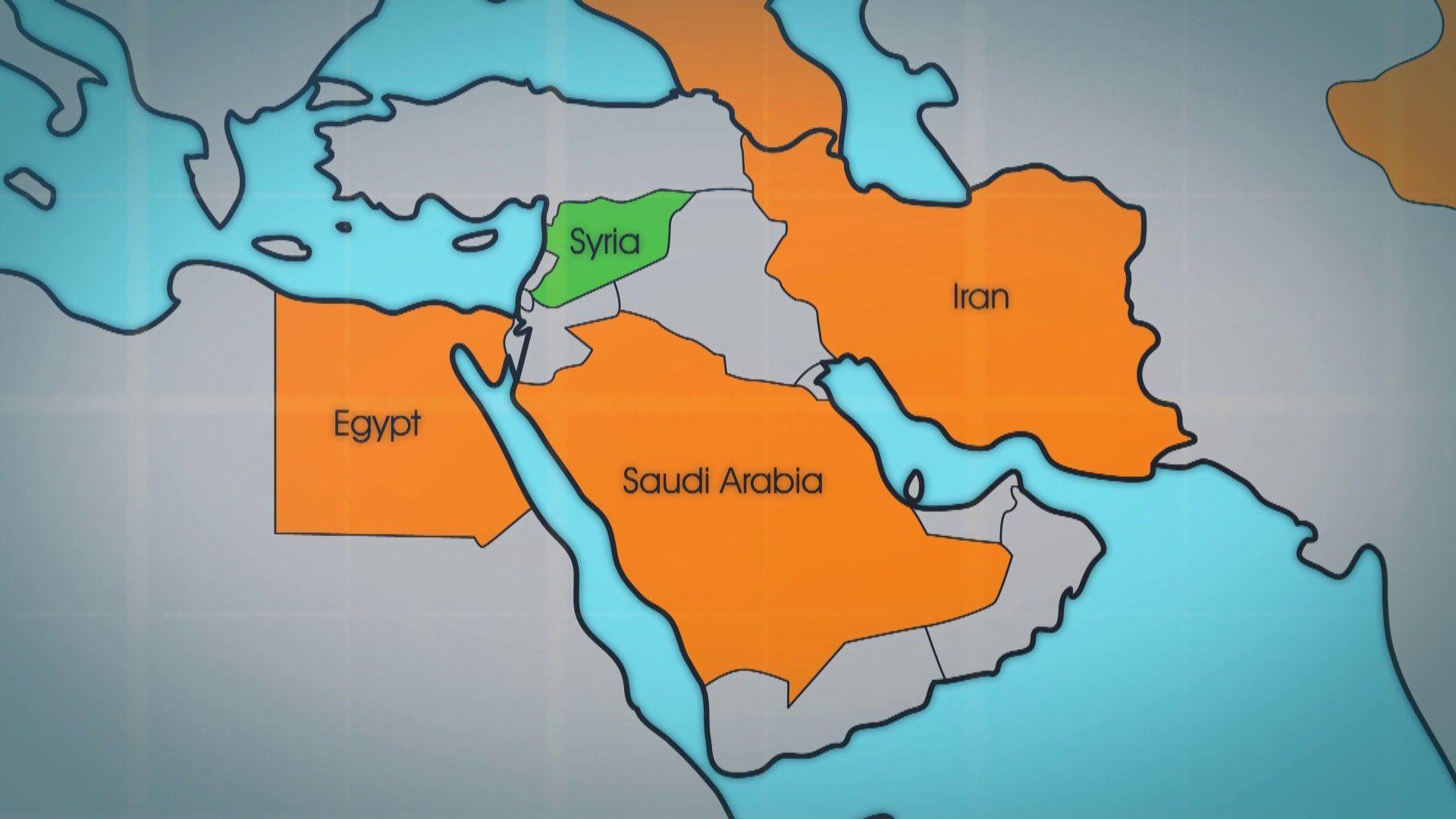 1920x1080 Syria Egypt Map