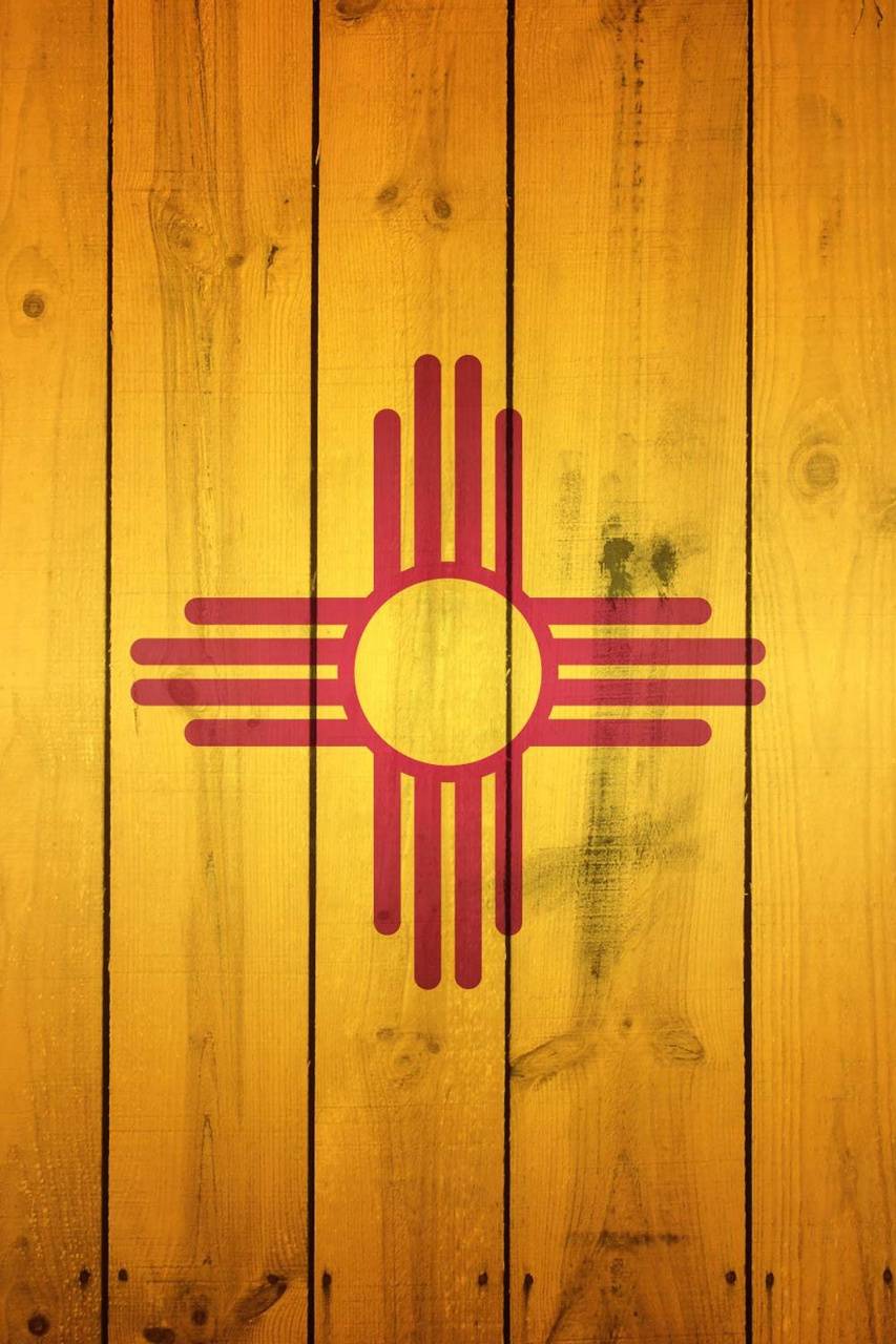 853x1280 Wood New Mexico Flag wallpaper