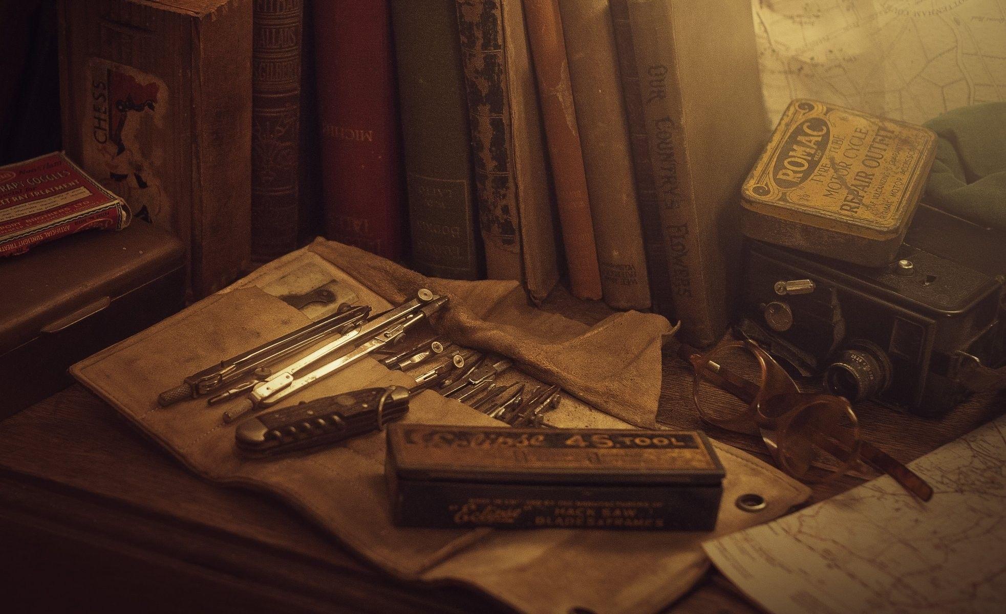 1965x1200 Old Books Wallpaper