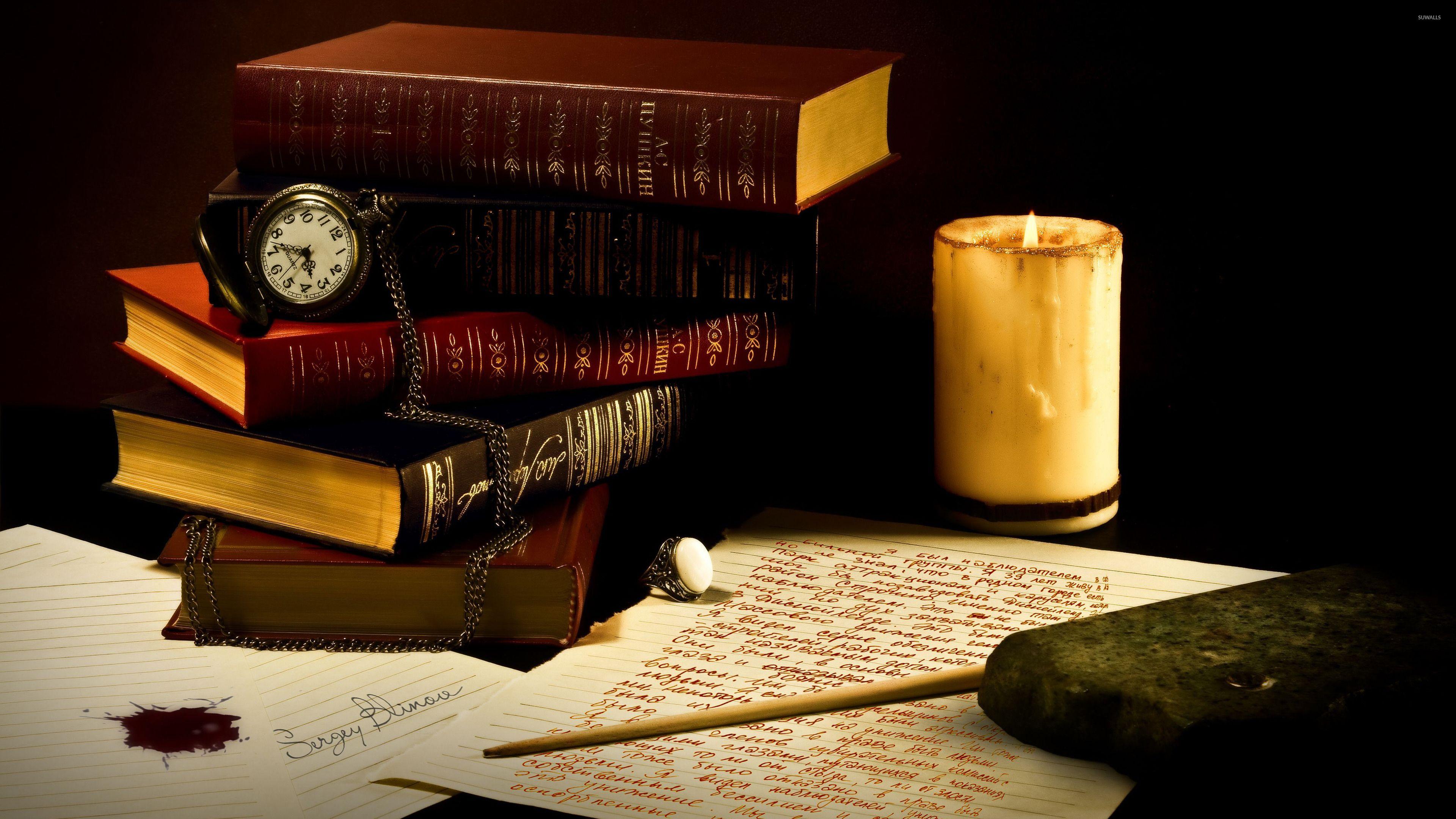 3840x2160 Books Desktop Wallpaper