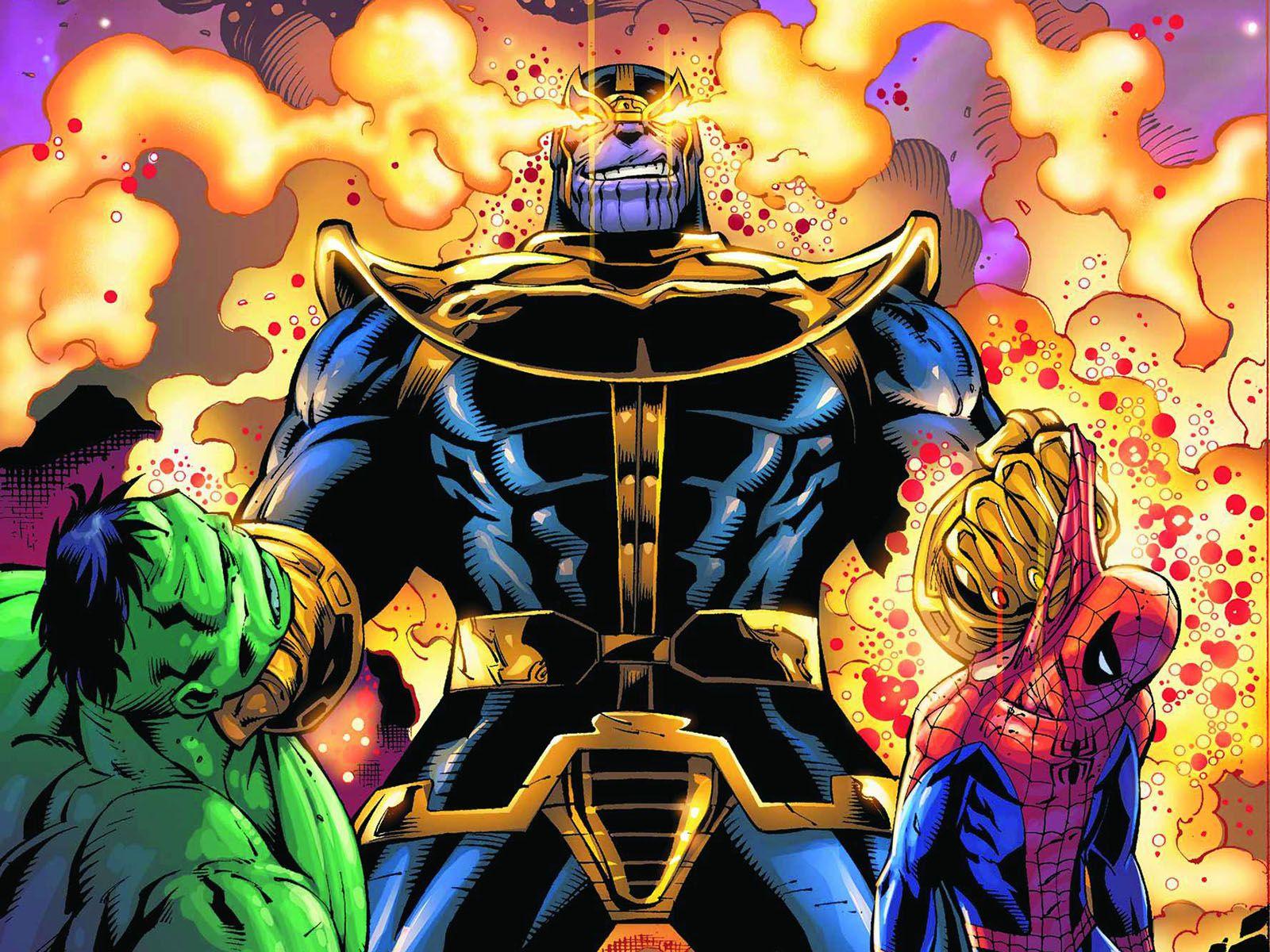 1600x1200 Thanos vs DC Villains