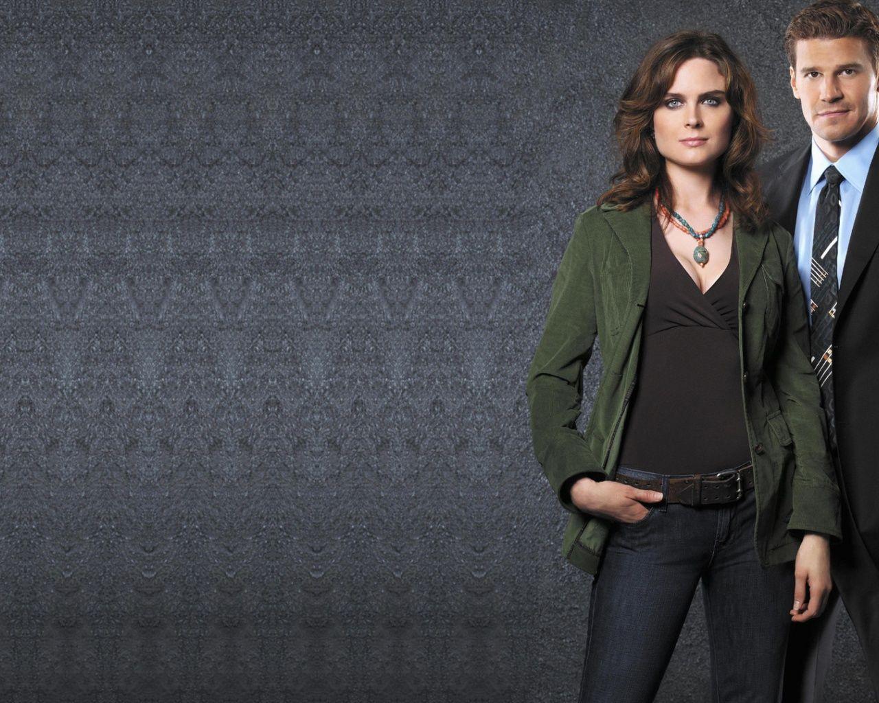 1280x1024 Bones, david boreanaz, emily deschanel, movie, movies desktop PC and Mac wallpaper
