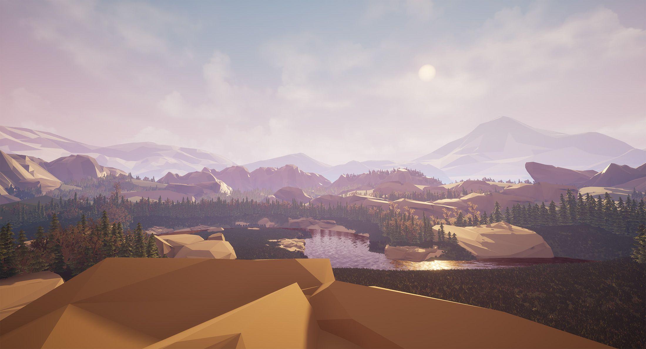 2199x1188 Lowpoly Nature, HD Artist, 4k Wallpaper, Image, Background, Photo and Picture