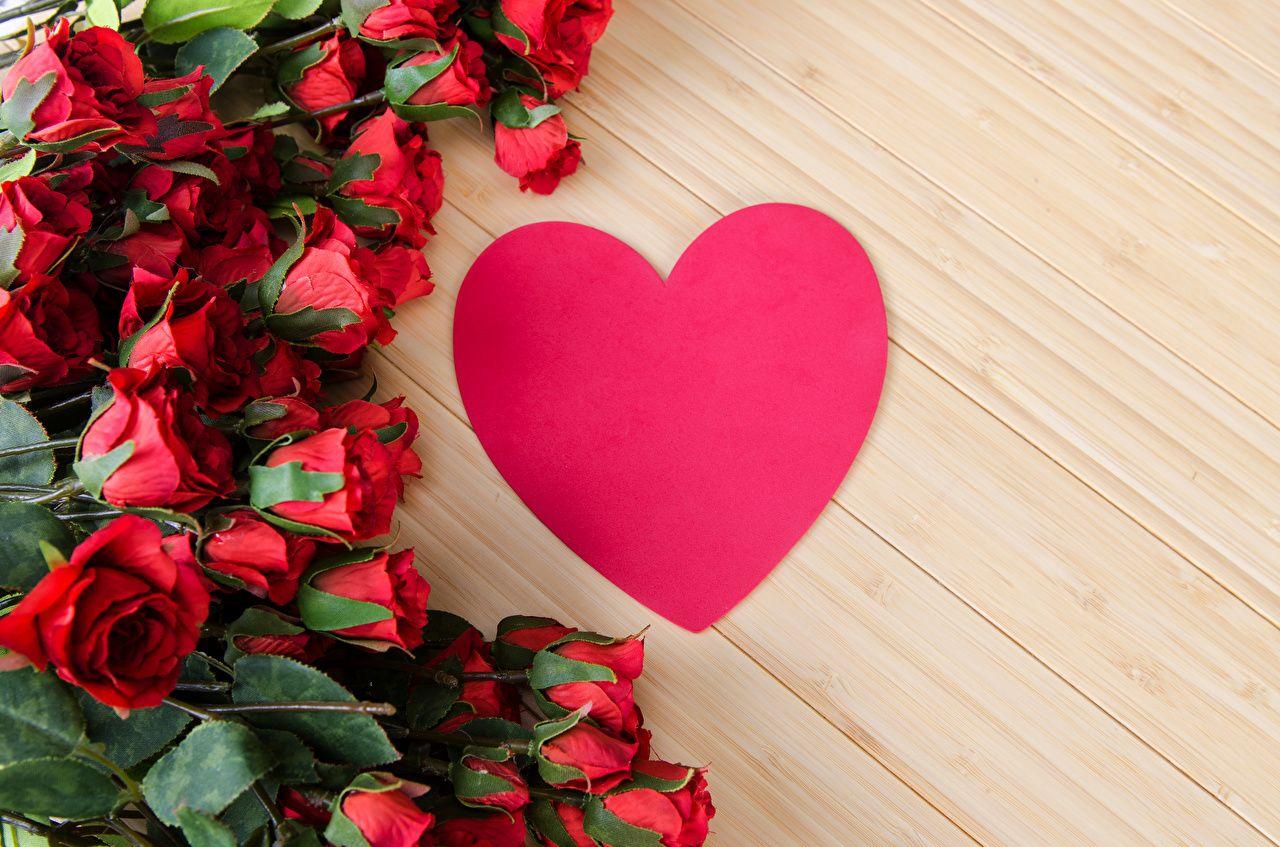 1280x847 Heart Flowers Wallpaper