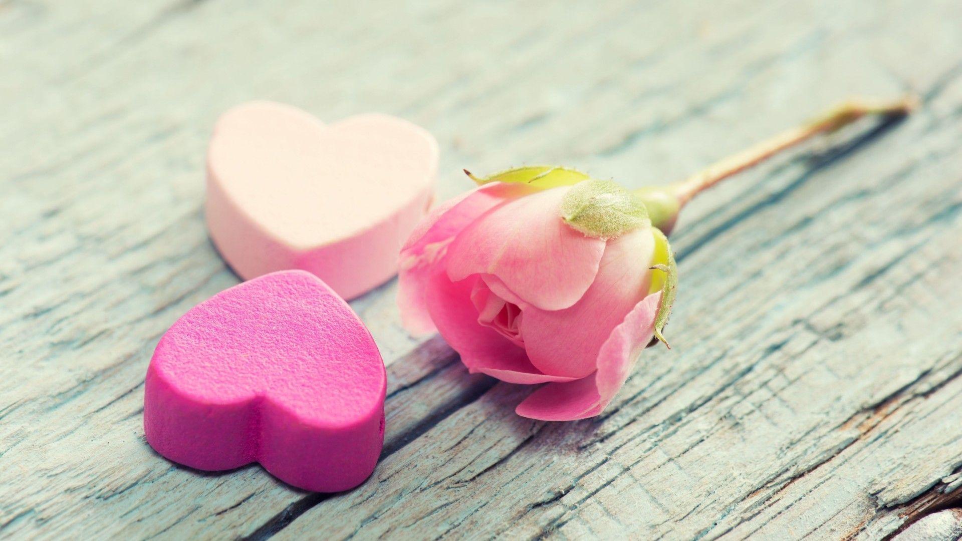 1920x1080 Wallpaper Valentine's Day, February hearts, flowers, love, Holidays