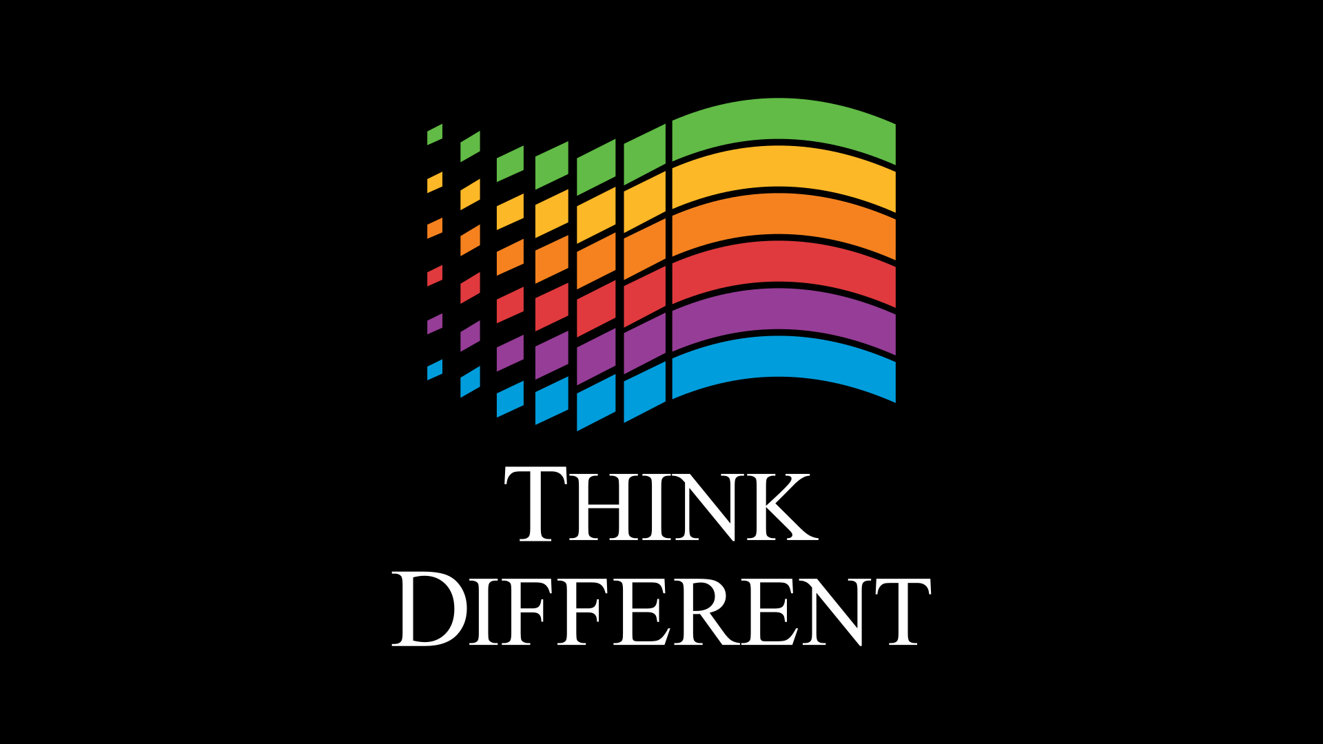 1920x1080 Think different, in the style of Microsoft Windows 3.1 [1920x1080]