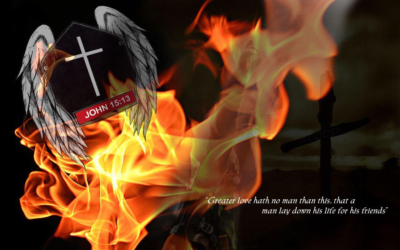 1280x800 HD Firefighter Wallpaper