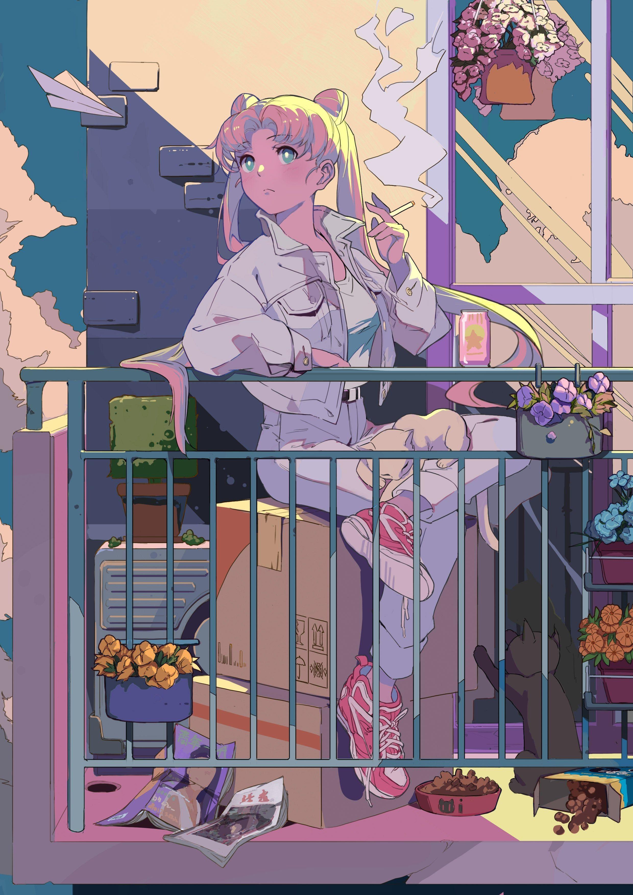 2480x3508 Vaporwave Sailor Moon