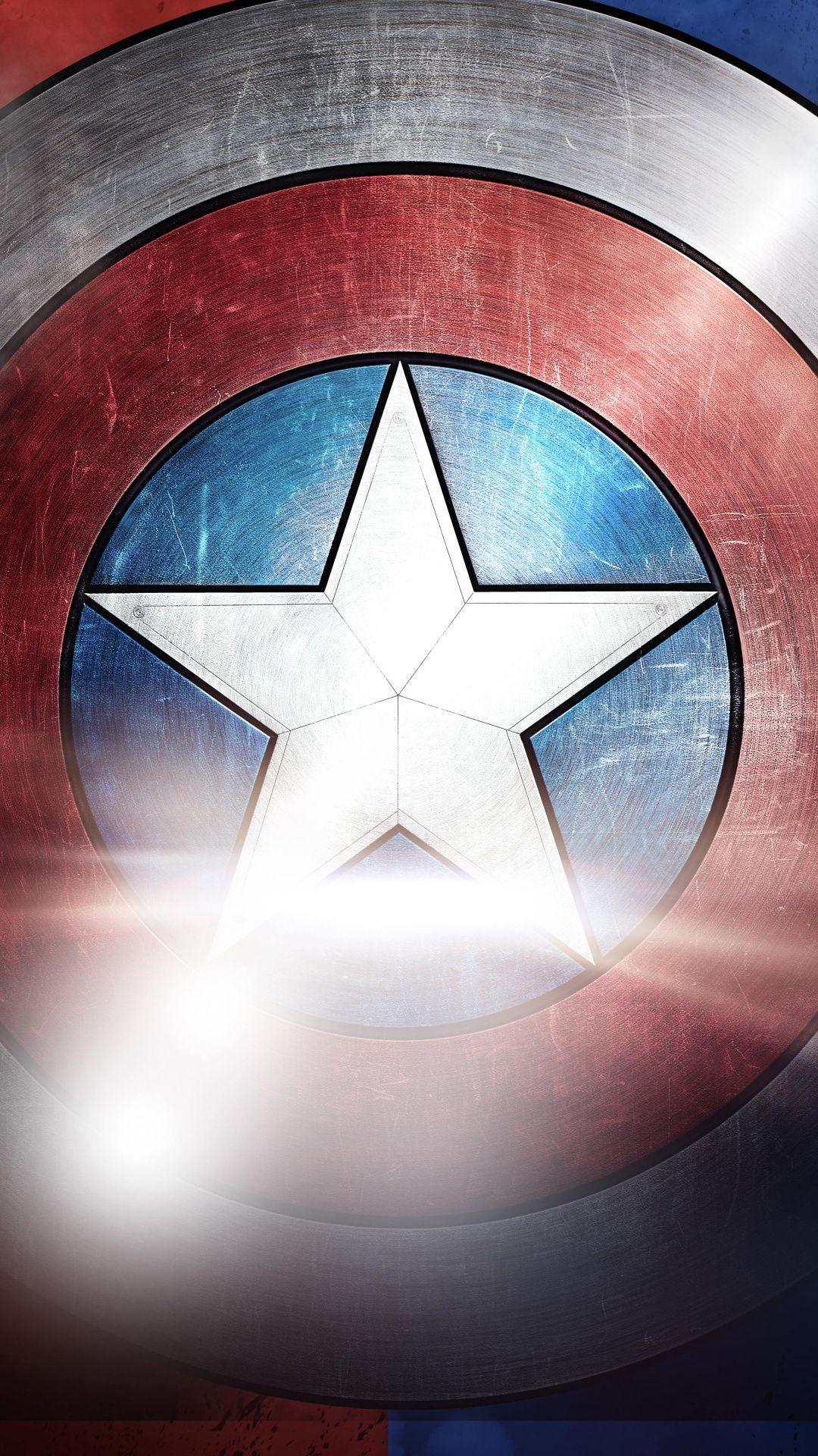 1080x1920 Zendha: Captain America Shield Wallpaper 1080p