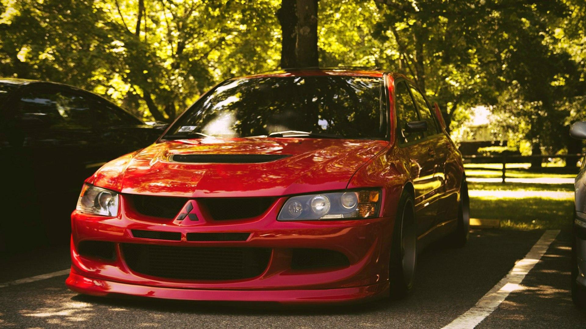 1920x1080 Red Mitsubishi Lancer Evolution Ix Wallpaper And Image Wallpaper & Background Download