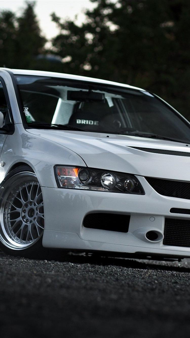 750x1334 Mitsubishi Evo Wallpaper Phone