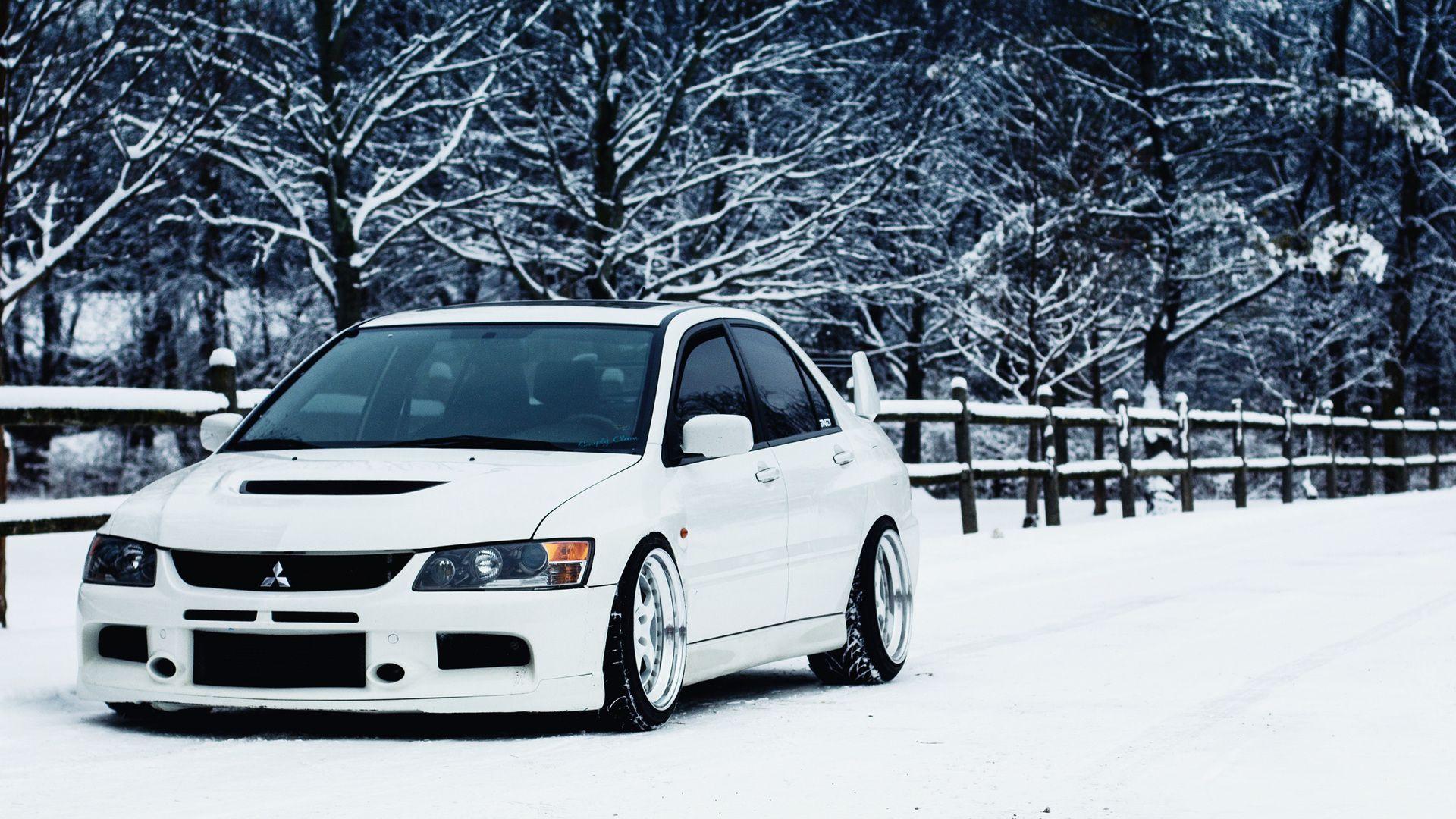 1920x1080 White, Evo, Mitsubishi, Mitsubishi, Lancer, Lancer