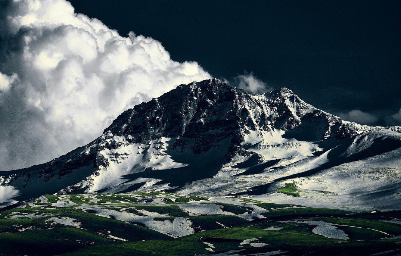 1332x850 Wallpaper clouds, mountains, Ararat, Armenia image for desktop, section природа