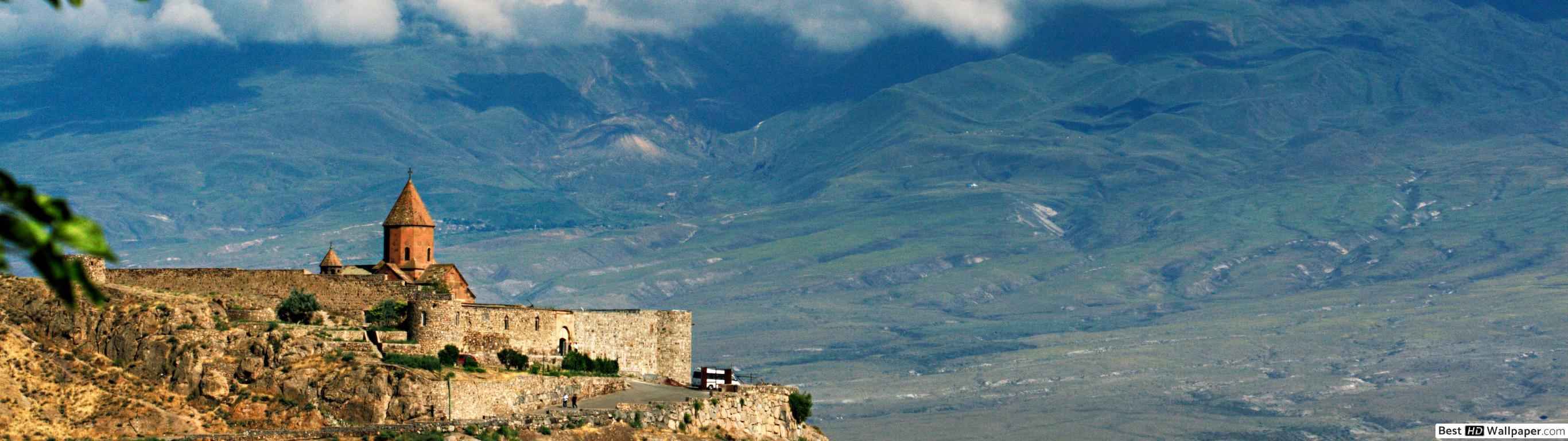 2732x768 Mount Ararat HD wallpaper download