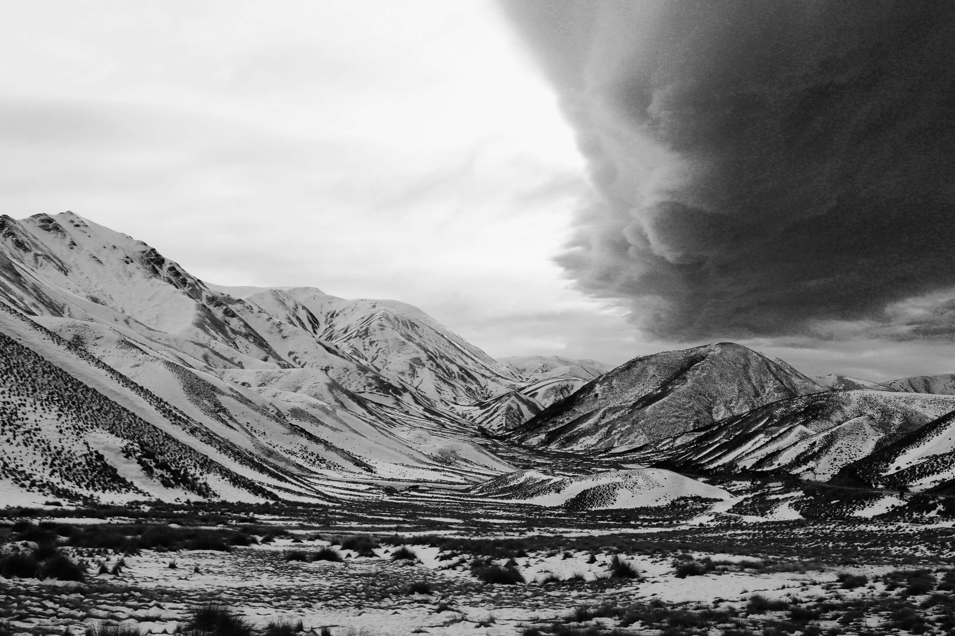 3840x2559 clouds, dark clouds, new zealand, snow, snow capped mountains, storm, storm clouds, winter 4k wallpaper. Mocah.org HD Desktop Wallpaper