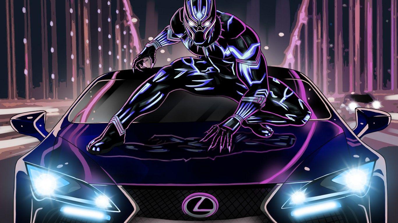 1366x768 Black Panther Wallpaper