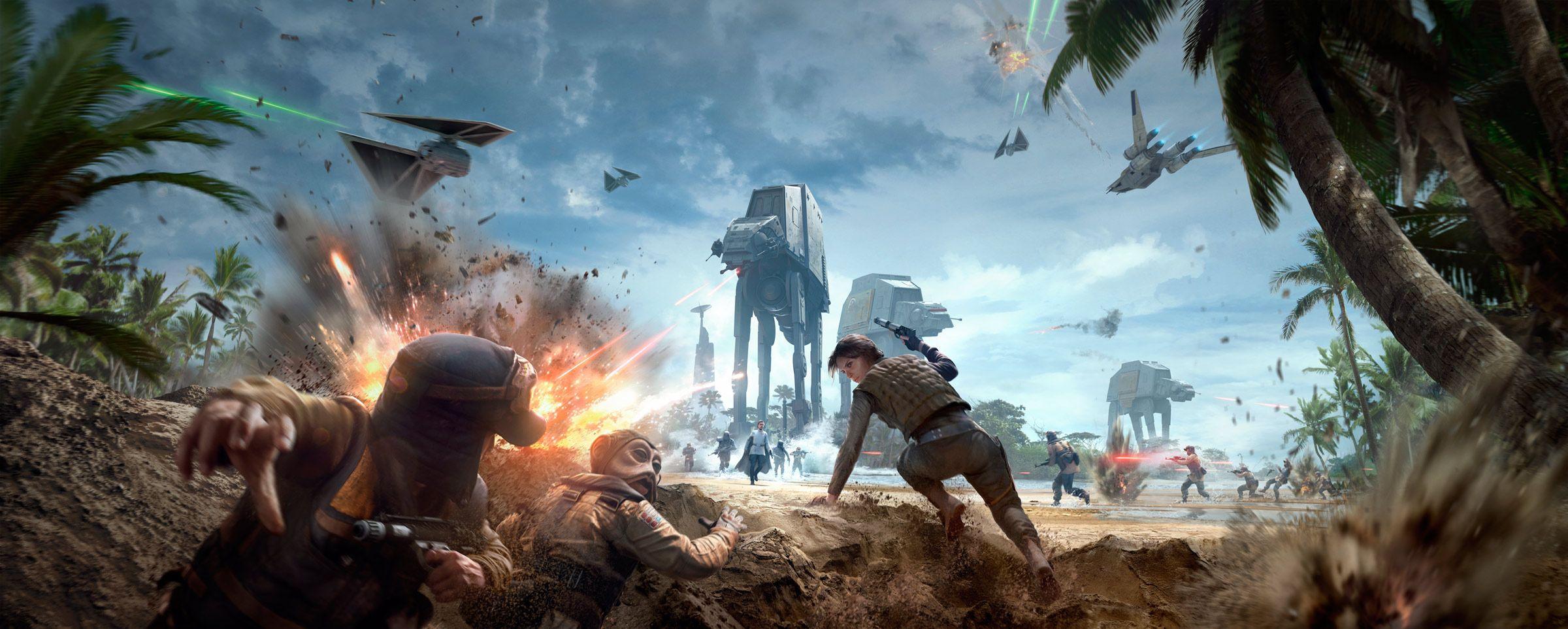 2400x963 Palm Trees and Death Troopers: Rogue One: Scarif Expansion Arrives for Battlefront