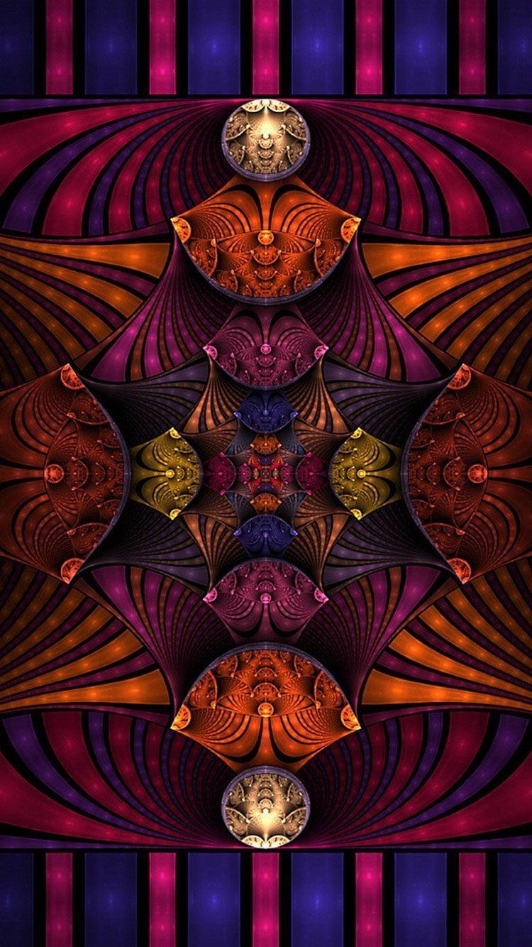 750x1334 Fractal Art iPhone Wallpaper