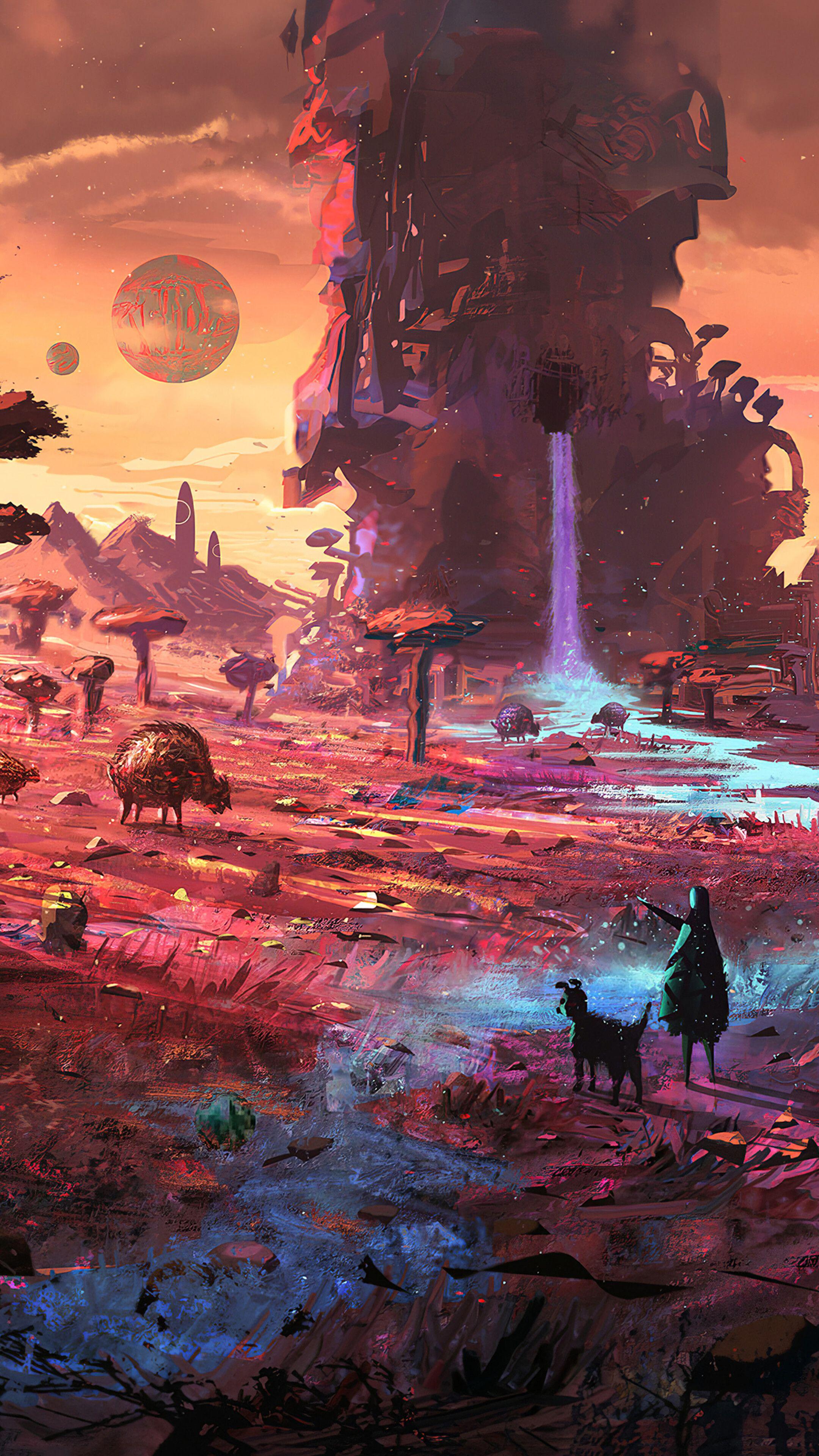 2160x3840 Fantasy, Digital Art, Landscape, Scenery, 4K wallpaper. Mocah.org HD Desktop Wallpaper