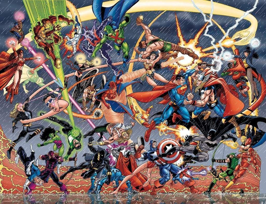 1024x785 Avengers. Marvel and dc characters, Marvel and dc crossover, Marvel vs dc