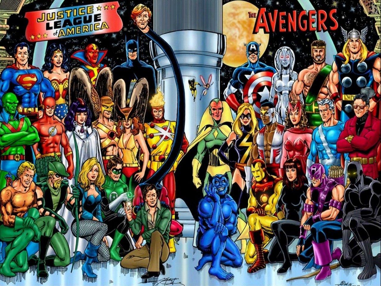 1280x960 JLA and Avengers 1280 x 960. Marvel and dc crossover, Avengers art, Avengers wallpaper