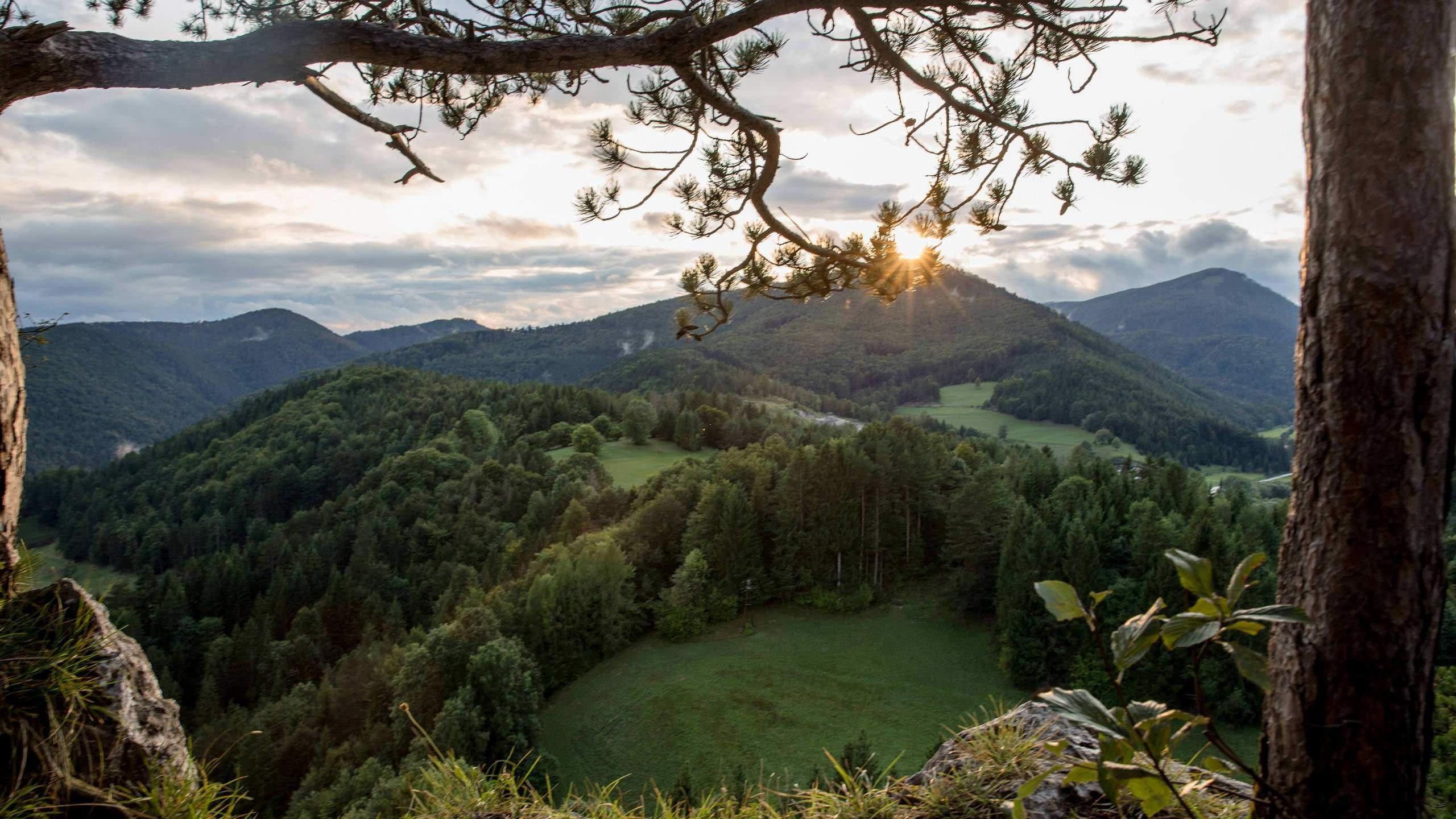 2560x1440 Austrian Alps Just Outside of Vienna HD wallpaper