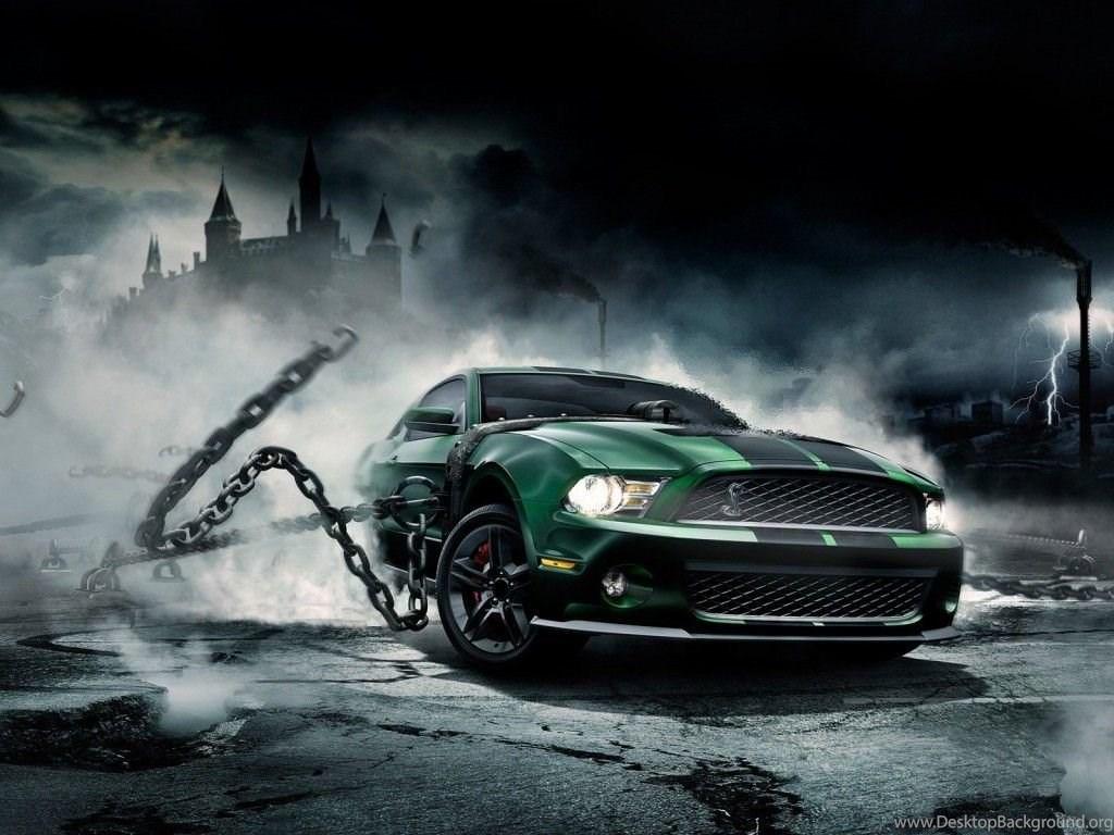 1024x768 Awesome Muscle Cars Wallpaper