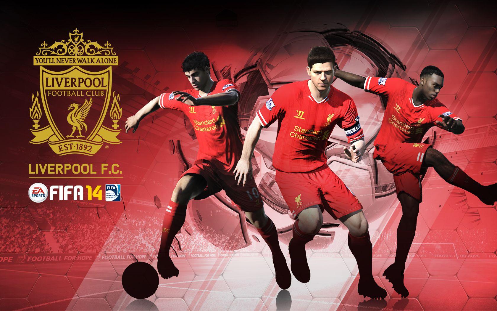 ФИФА 14. Liverpool Flags FIFA 14. FIFA 14 background. EA Sports FC.