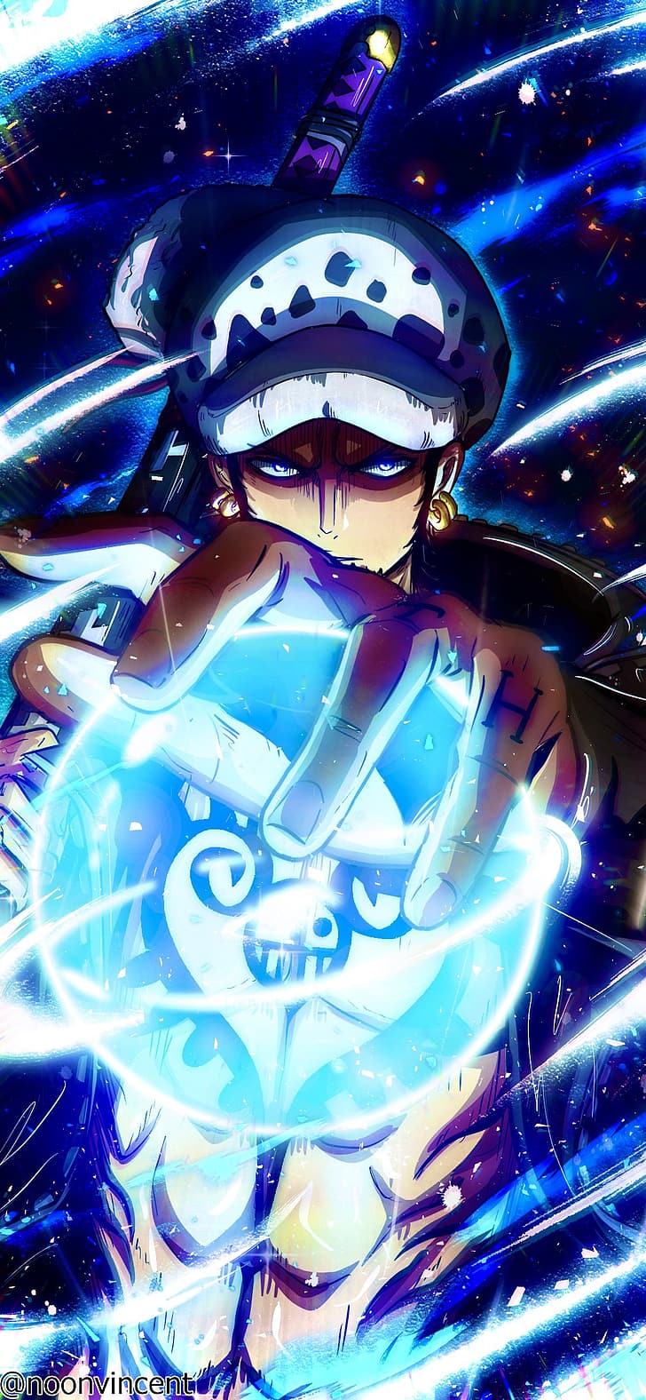 728x1576 HD wallpaper: One Piece, Trafalgar Law, vincentnoon, anime boys