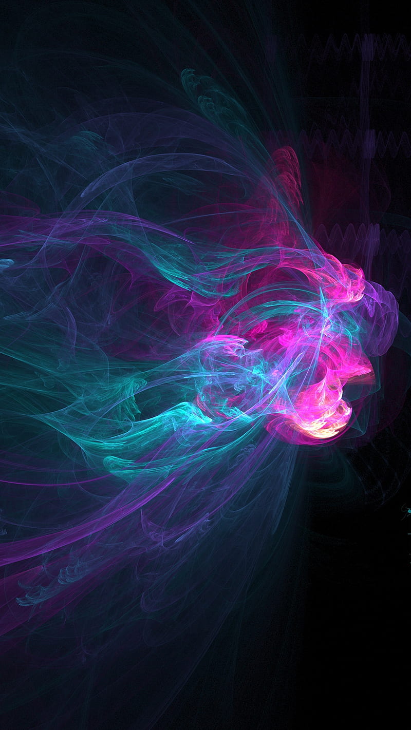 800x1422 Pink Blue Light, neon, background, magic, colorful, crazy, blur, HD phone wallpaper