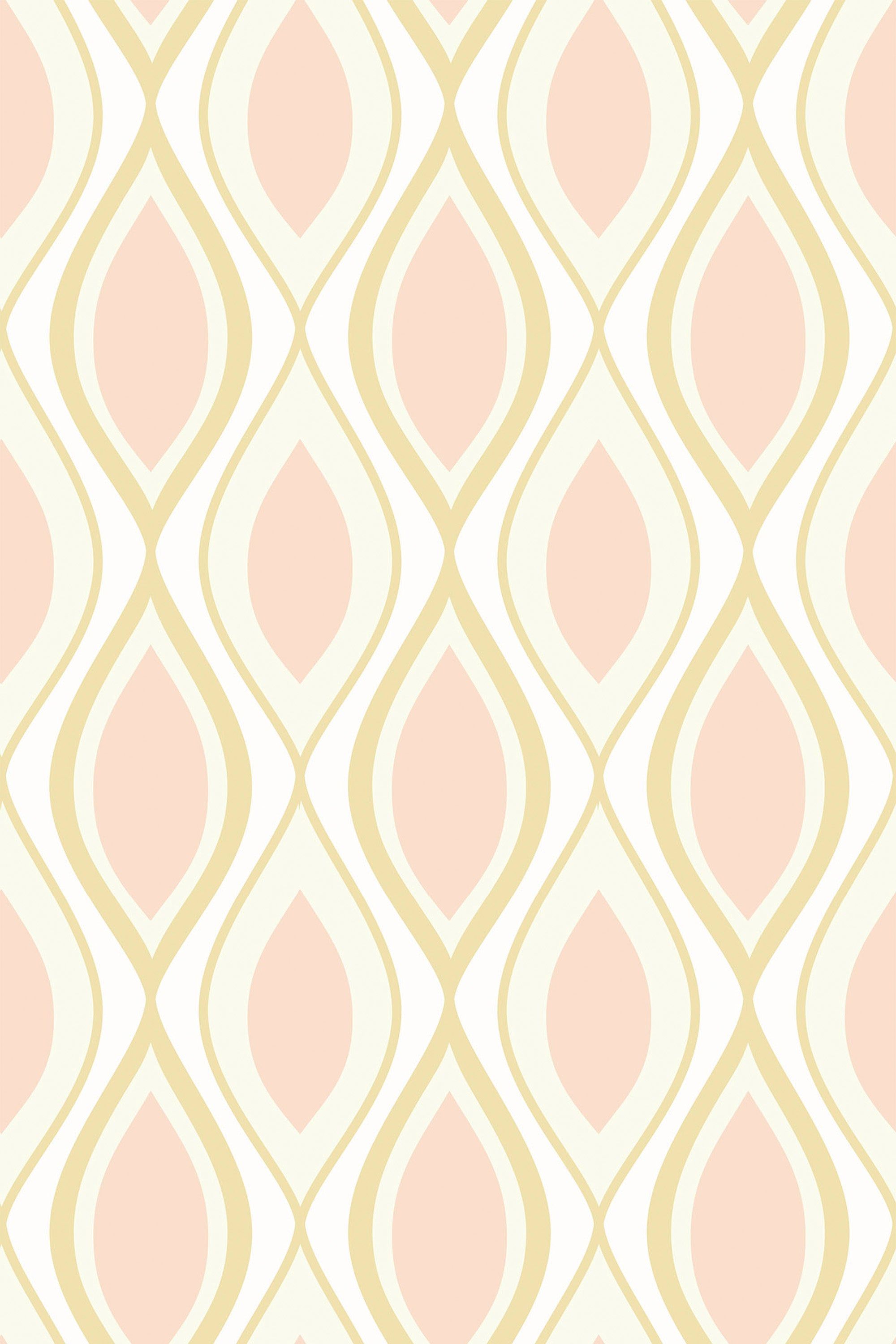 2000x3000 Pink Vintage Circle Wallpaper Pasted Wallpaper / SAMPLE 30″x20″