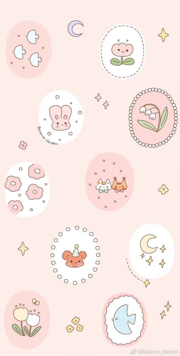 736x1453 Cute pink circle wallpaper. Kawaii wallpaper flower, Kawaii circle, Wallpaper kawaii wallpaper