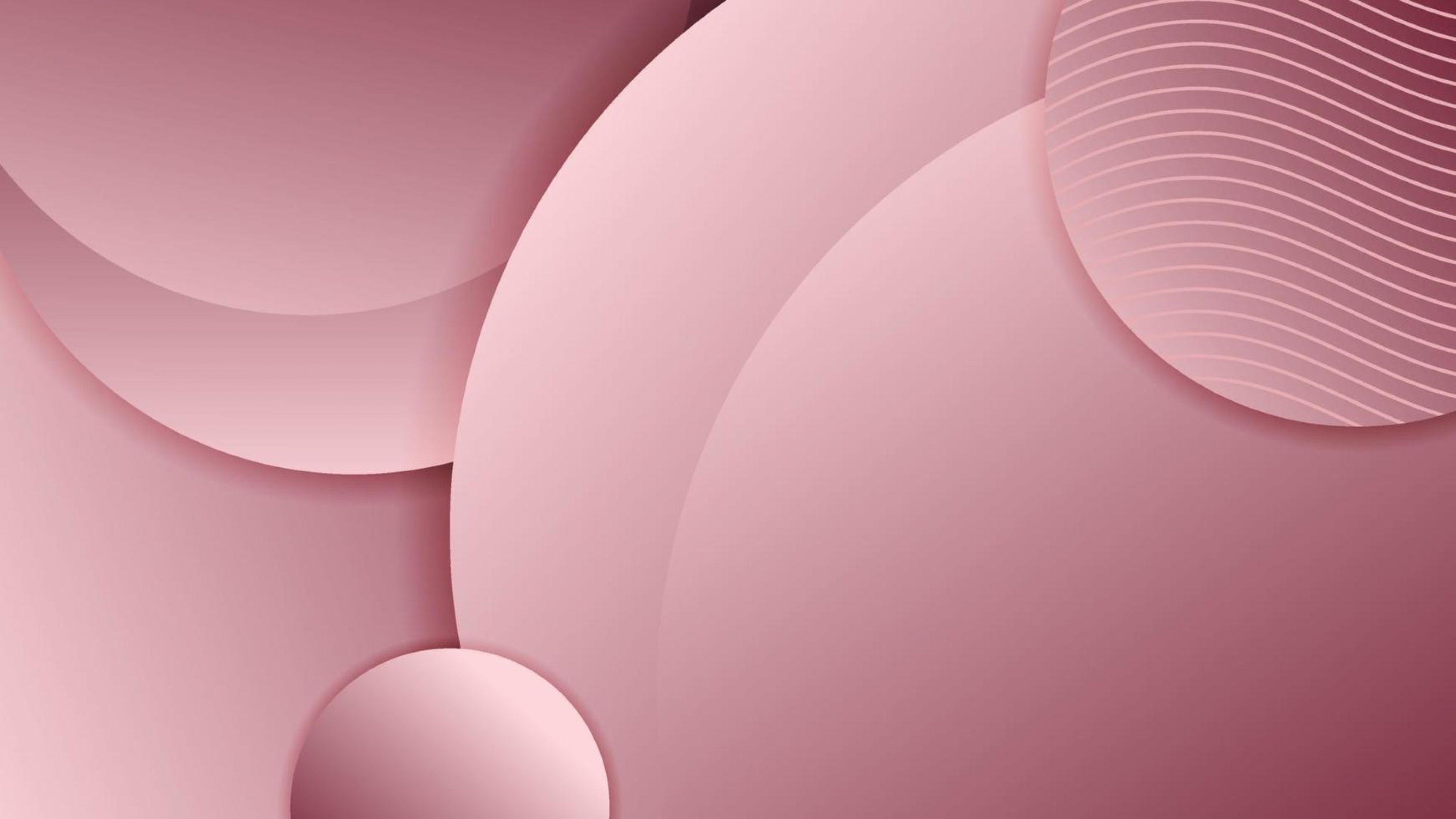 3300x1856 Rose Gold Circles Circular