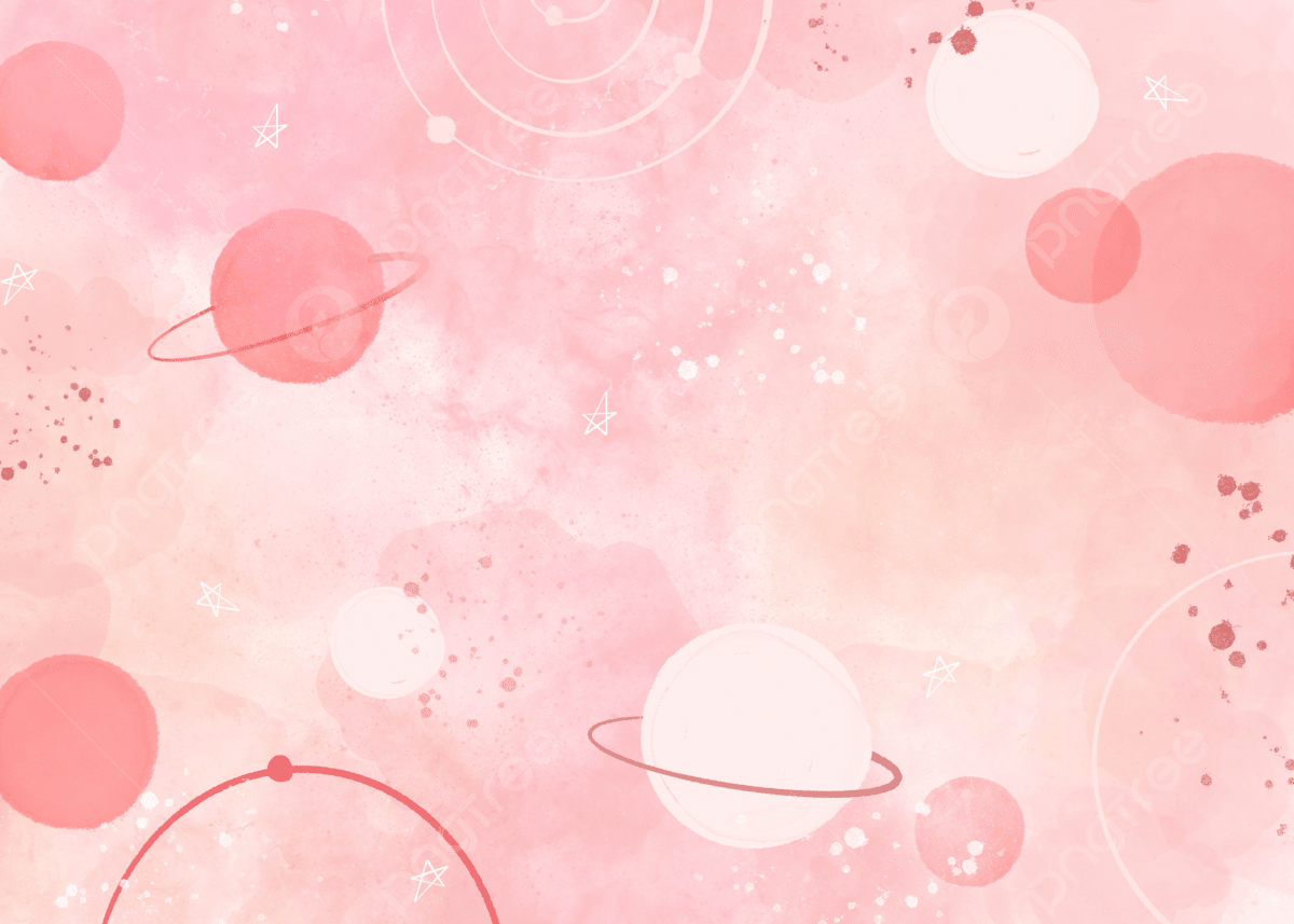 1200x857 Pink Cute Watercolor Planet Background, Desktop Wallpaper, Wallpaper, Pink Background Image And Wallpaper for Free Download