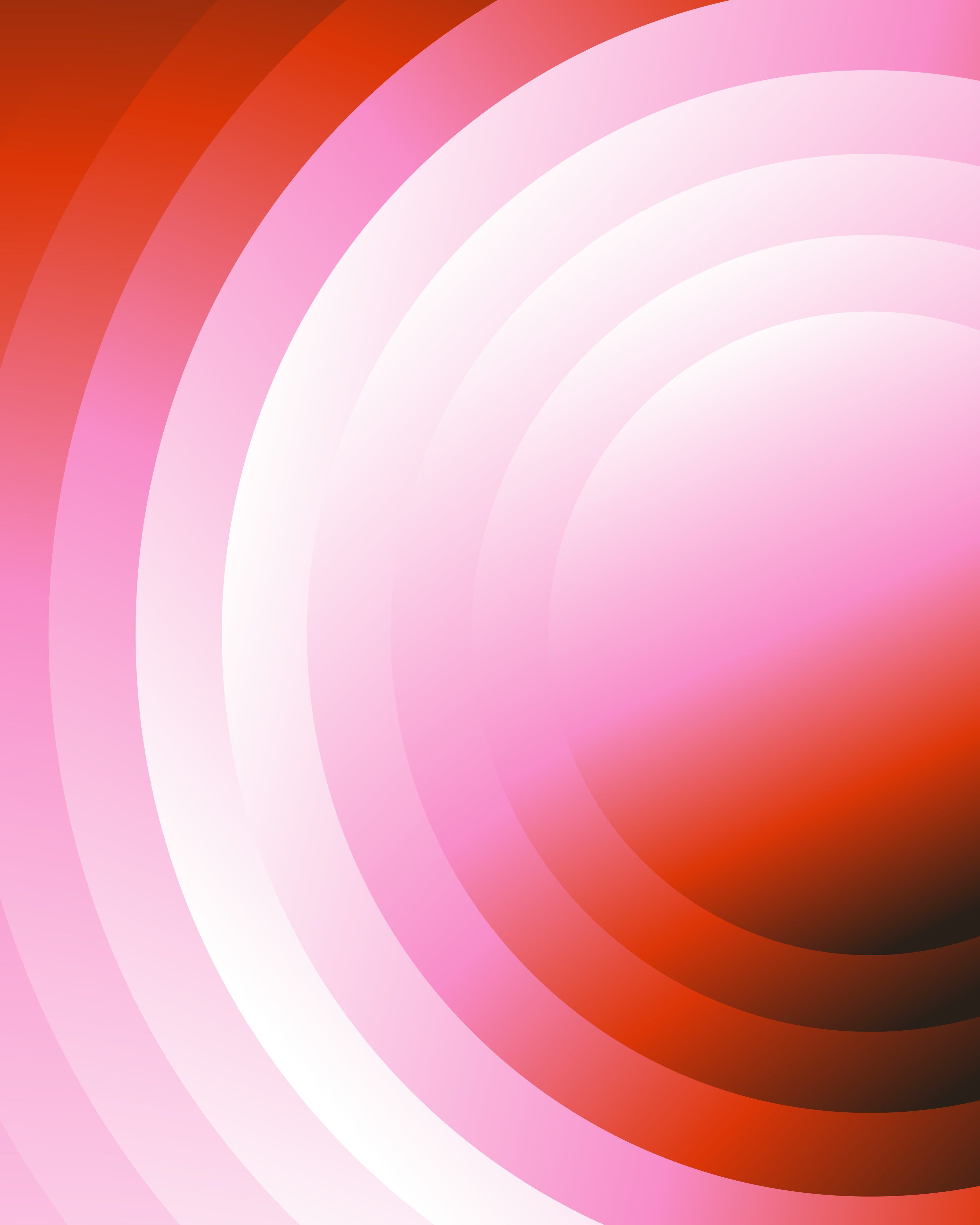 3000x3750 Concentric circles with red, pink, and white gradients. vector
